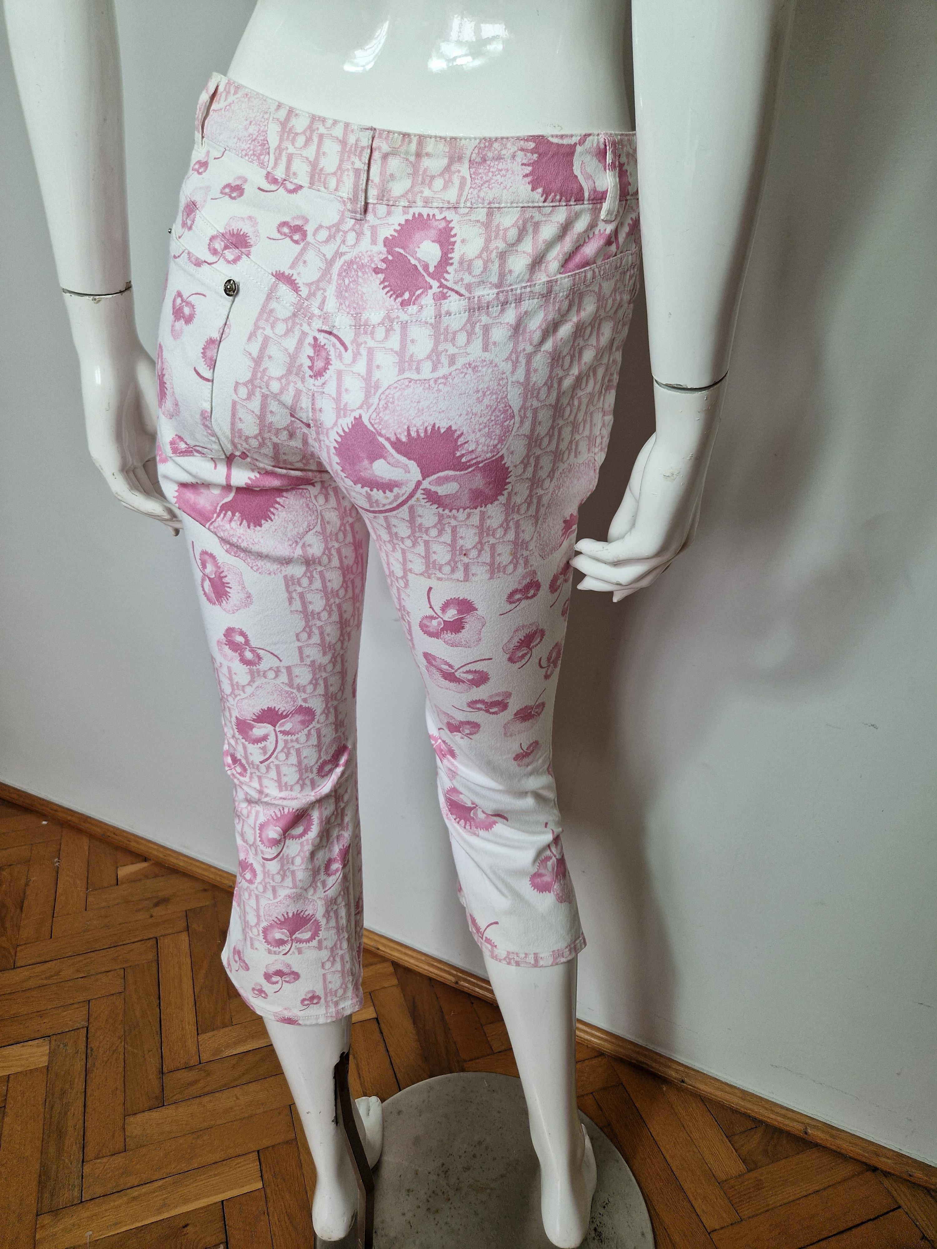 Dior Christian Dior pink monogram 3/4 pants Size 27" / US 4 / IT 40 - 14 Thumbnail
