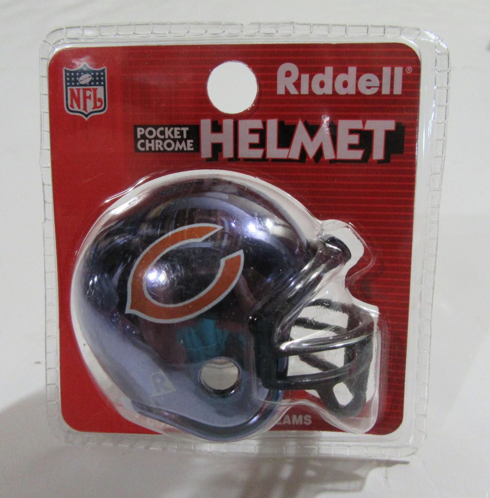 Riddell Riddell Pocket Pro Football Helmet Chicago Bears Chrome Size ONE SIZE - 1 Thumbnail