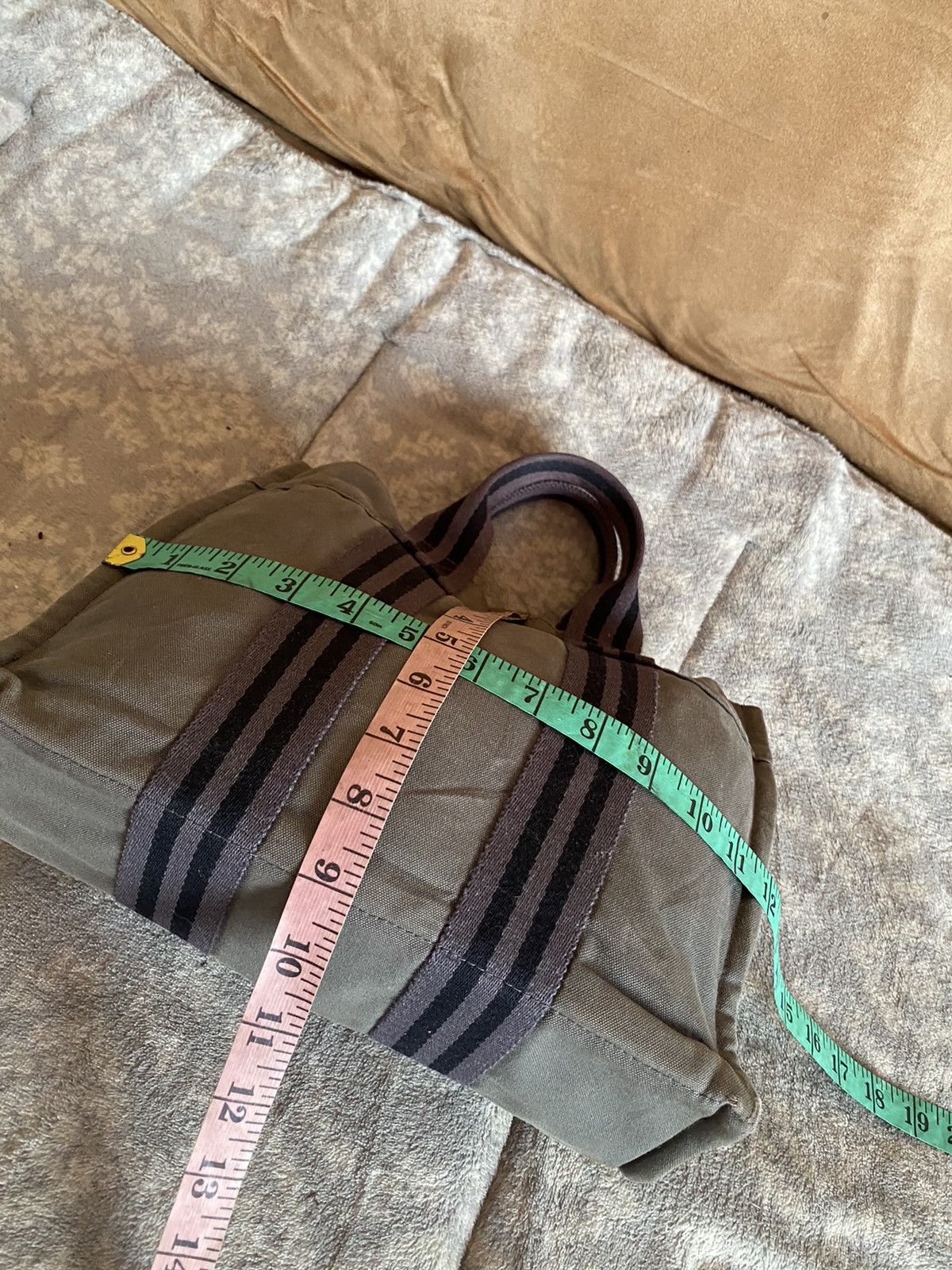 Hermes × Vintage VINTAGE HERMES CANVAS RIRI ZIPPER TOTE BAG Size ONE SIZE - 8 Thumbnail