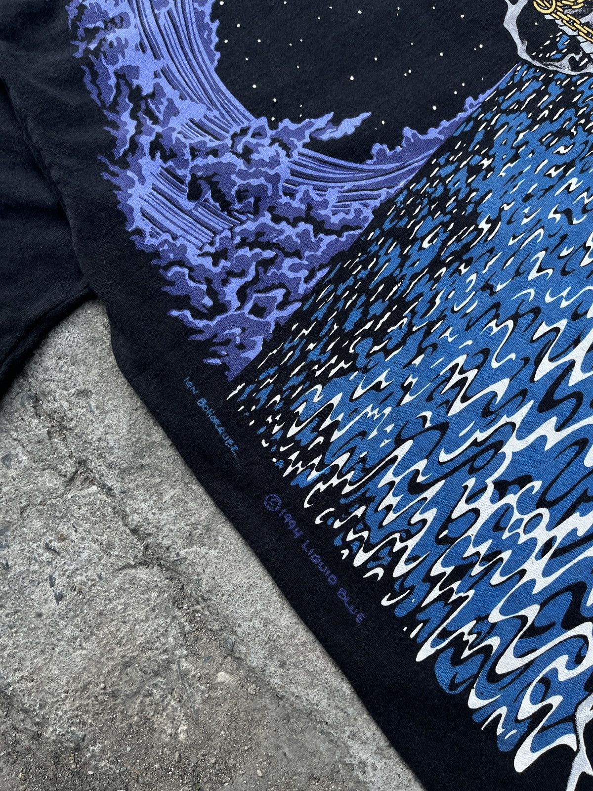 Liquid Blue × Vintage Vintage 1994 Liquid Blue Ian Bohorquez Grim Reaper Size US XL / EU 56 / 4 - 7 Thumbnail
