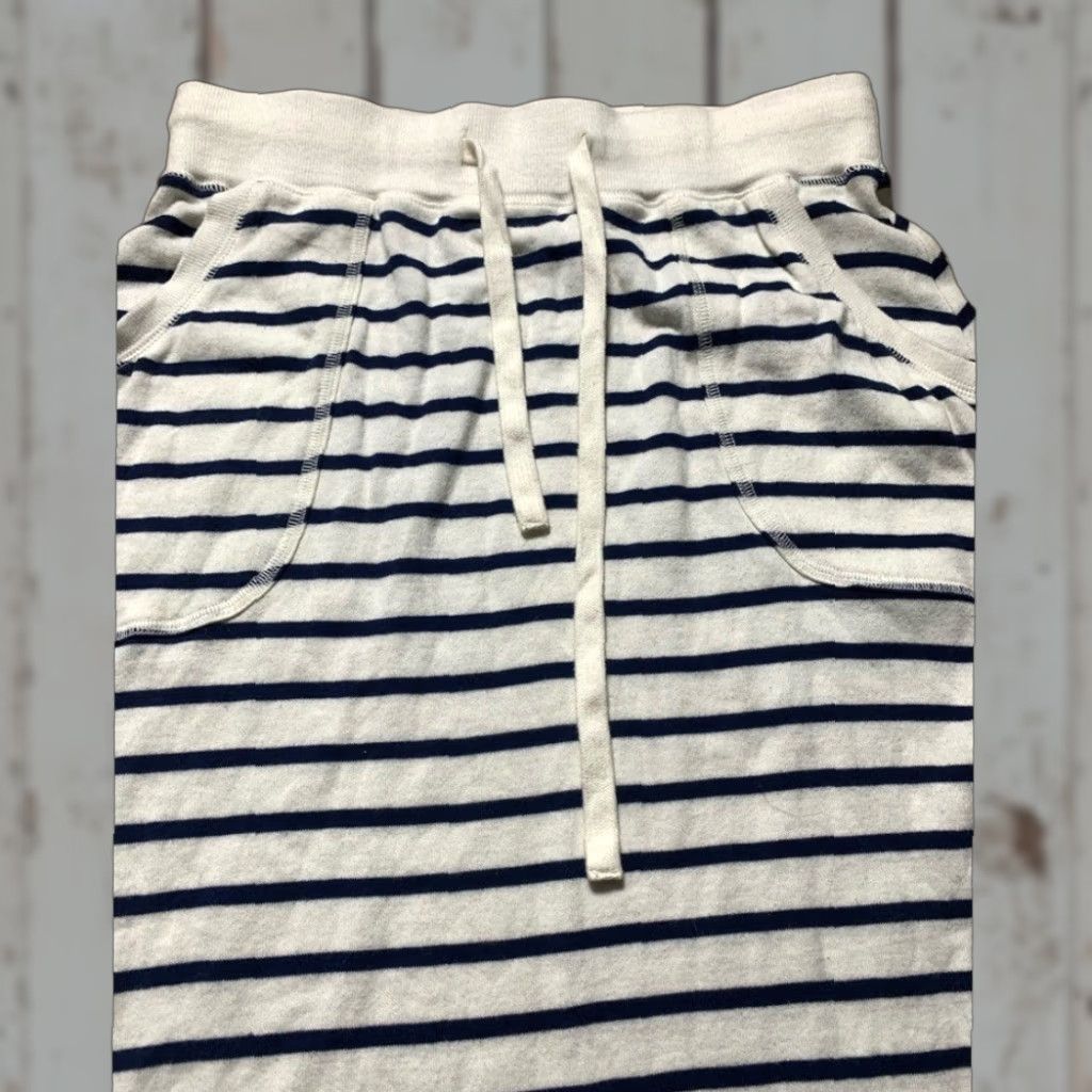 Vintage Saturday Sunday Skirt Navy Blue White Cotton Maxi Long S Women White Skirt Size 28" / US 6 / IT 42 - 1 Thumbnail