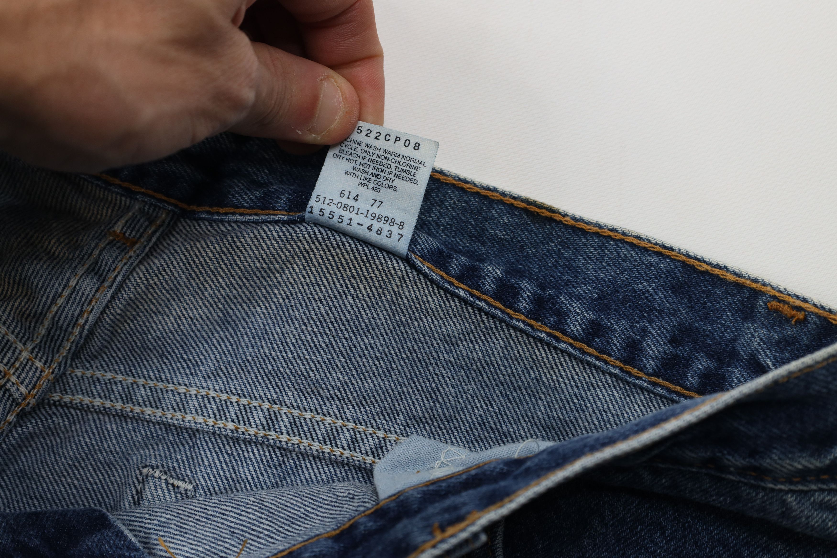 Levi's Vintage Y2K 2001 Levis 550 Relaxed Fit Tapered Leg Jeans USA Size 38" / US 16 / IT 52 - 9 Thumbnail