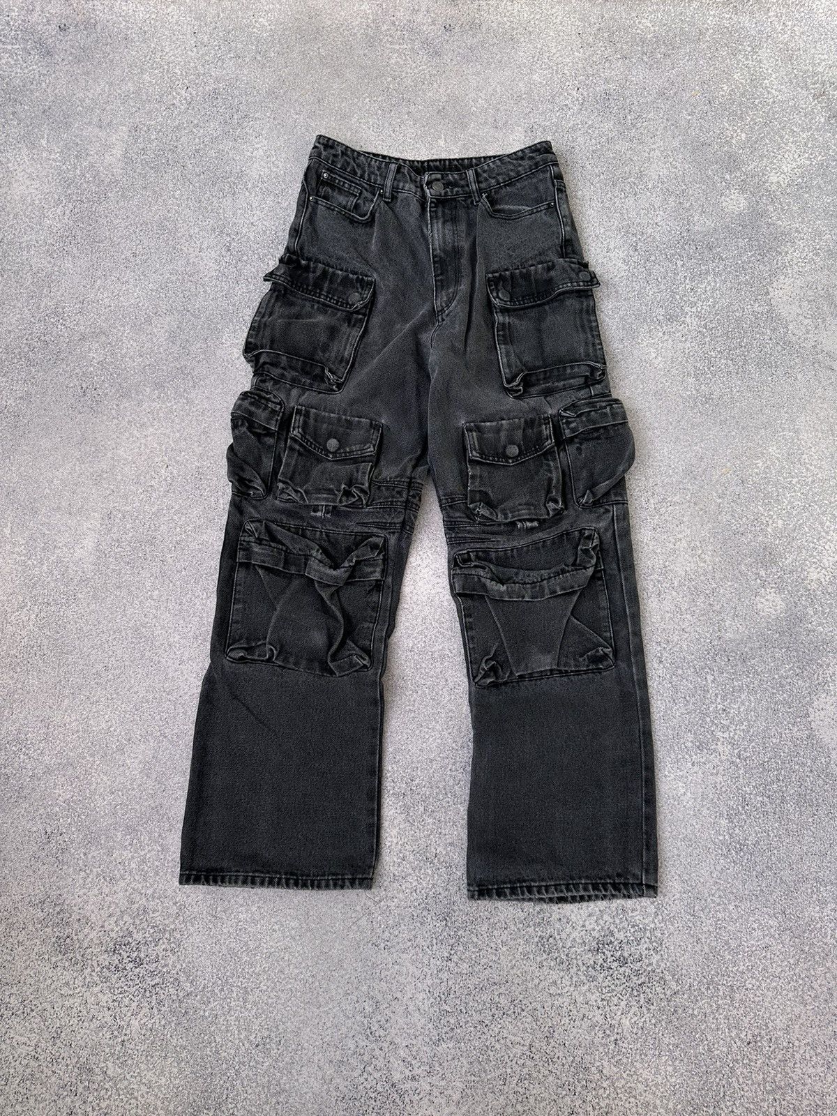 image of Archival Clothing x Avant Garde Vintage Japanese Archival Junya Watanabe Style Cargo Pants in Black