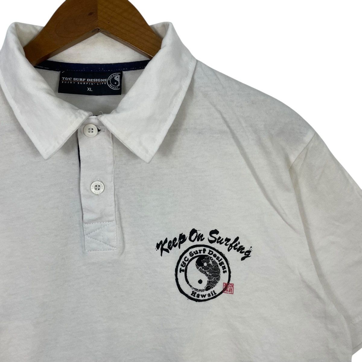Vintage Vintage Town & Country Surf Design Polo Tee Shirt Size US XL / EU 56 / 4 - 6 Thumbnail