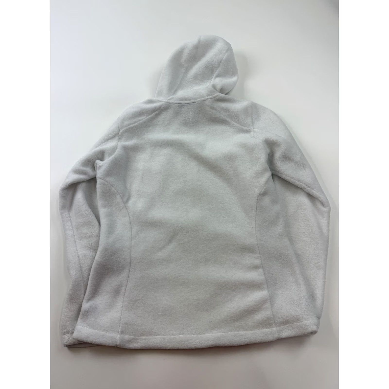 Vintage Columbia Jacket Womens L White Hooded Fleece Full Zip Pockets Cozy Outdoor Size L / US 10 / IT 46 - 6 Thumbnail
