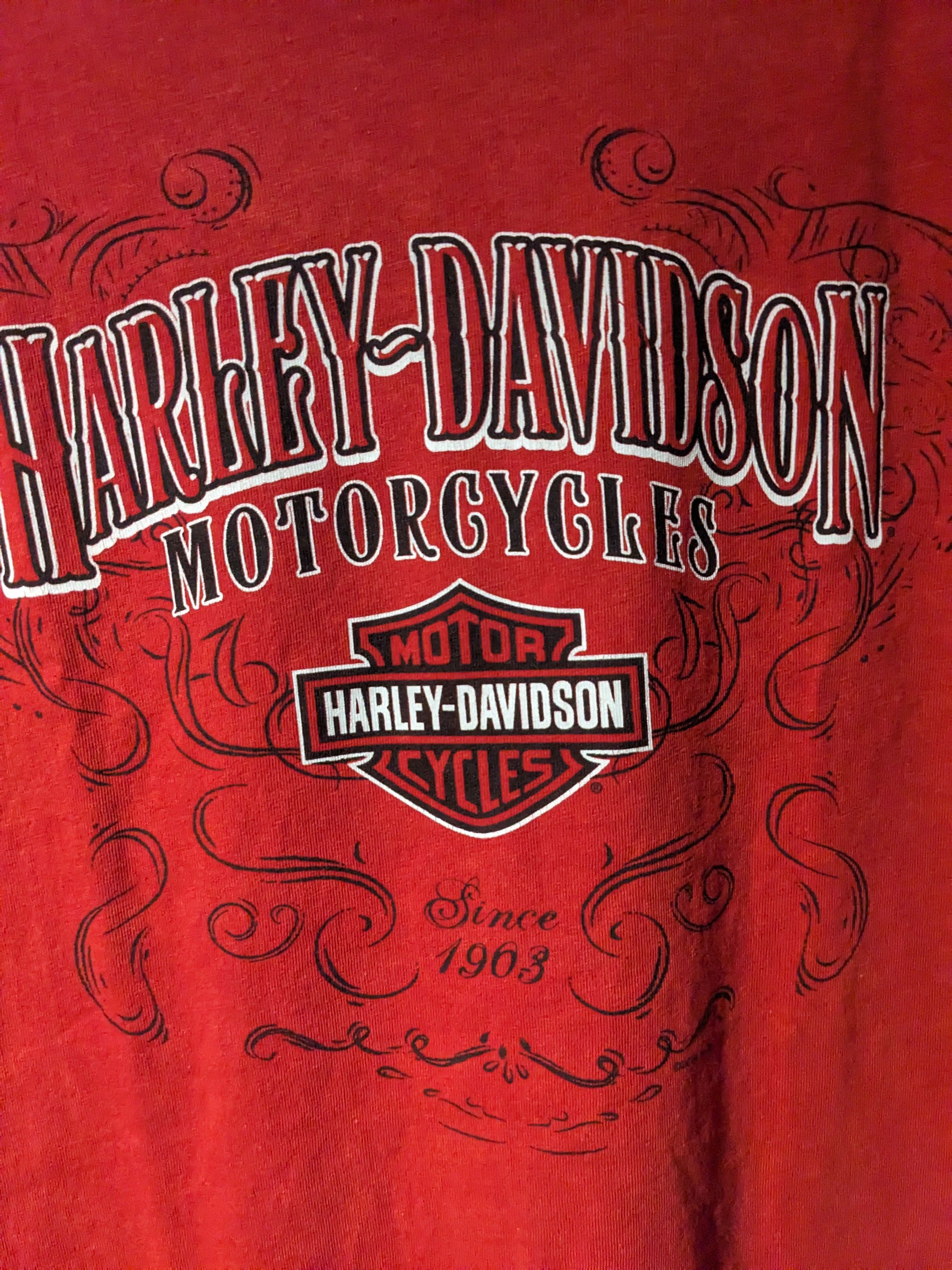 Harley Davidson × Vintage Vintage 2014 Harley Davidson Motorcycle Womans T-Shirt Size M / US 6-8 / IT 42-44 - 2 Thumbnail