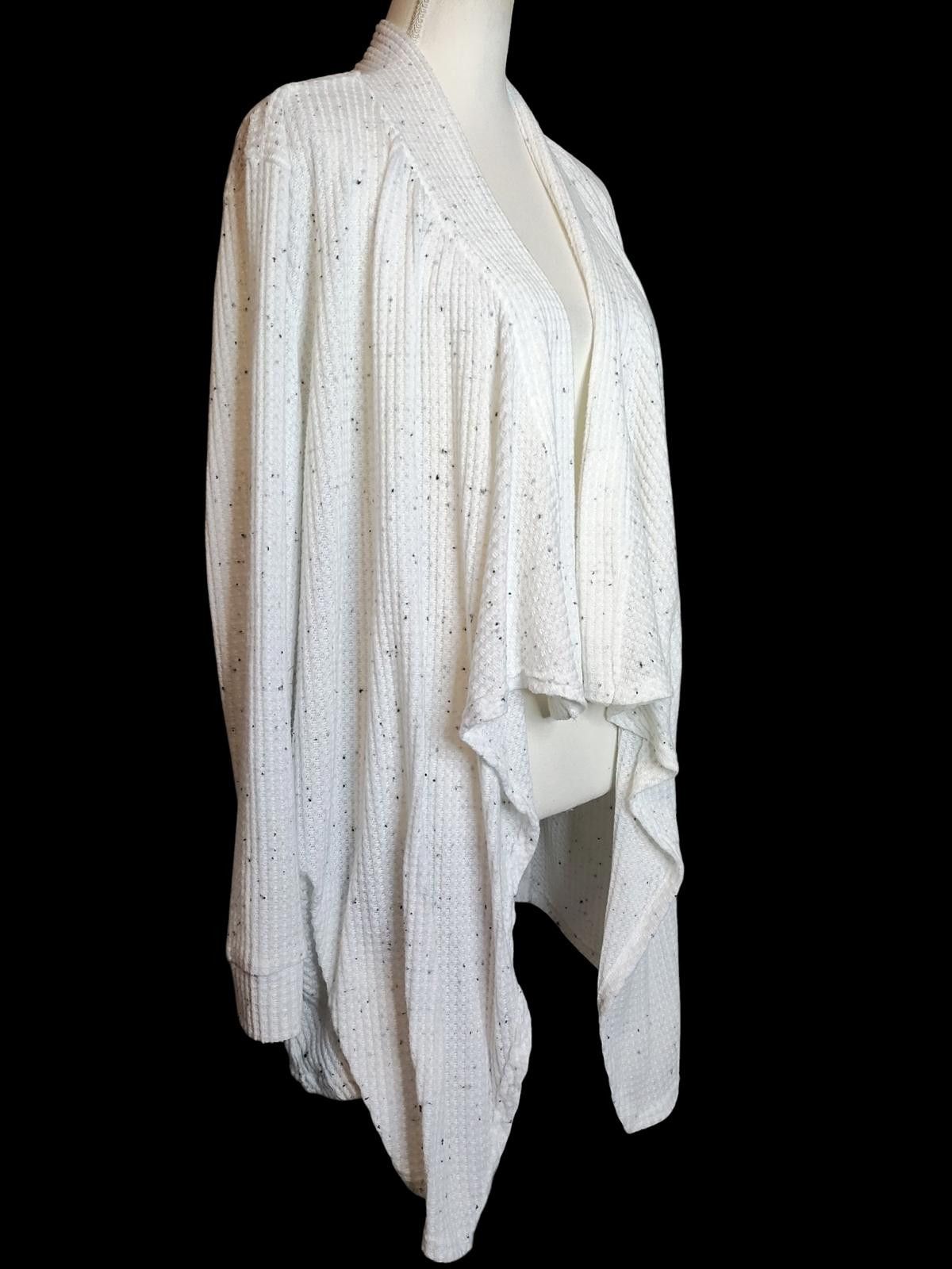 Other French Laundry White Open-Front Draped Cardigan Sweater Size XL / US 12-14 / IT 48-50 - 4 Thumbnail