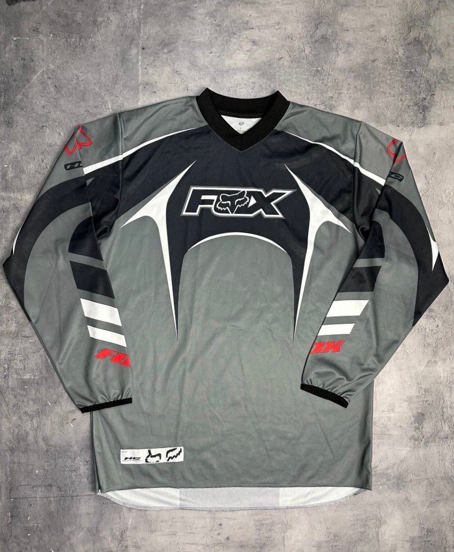 Pre-owned Fox X Fox Racing Long Sleeve Motoracing In Grey