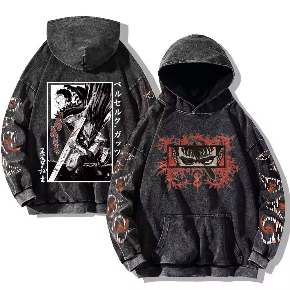 Japanese Brand × Vintage vintage y2k hoodie with gothic print Size US M / EU 48-50 / 2 - 1 Thumbnail
