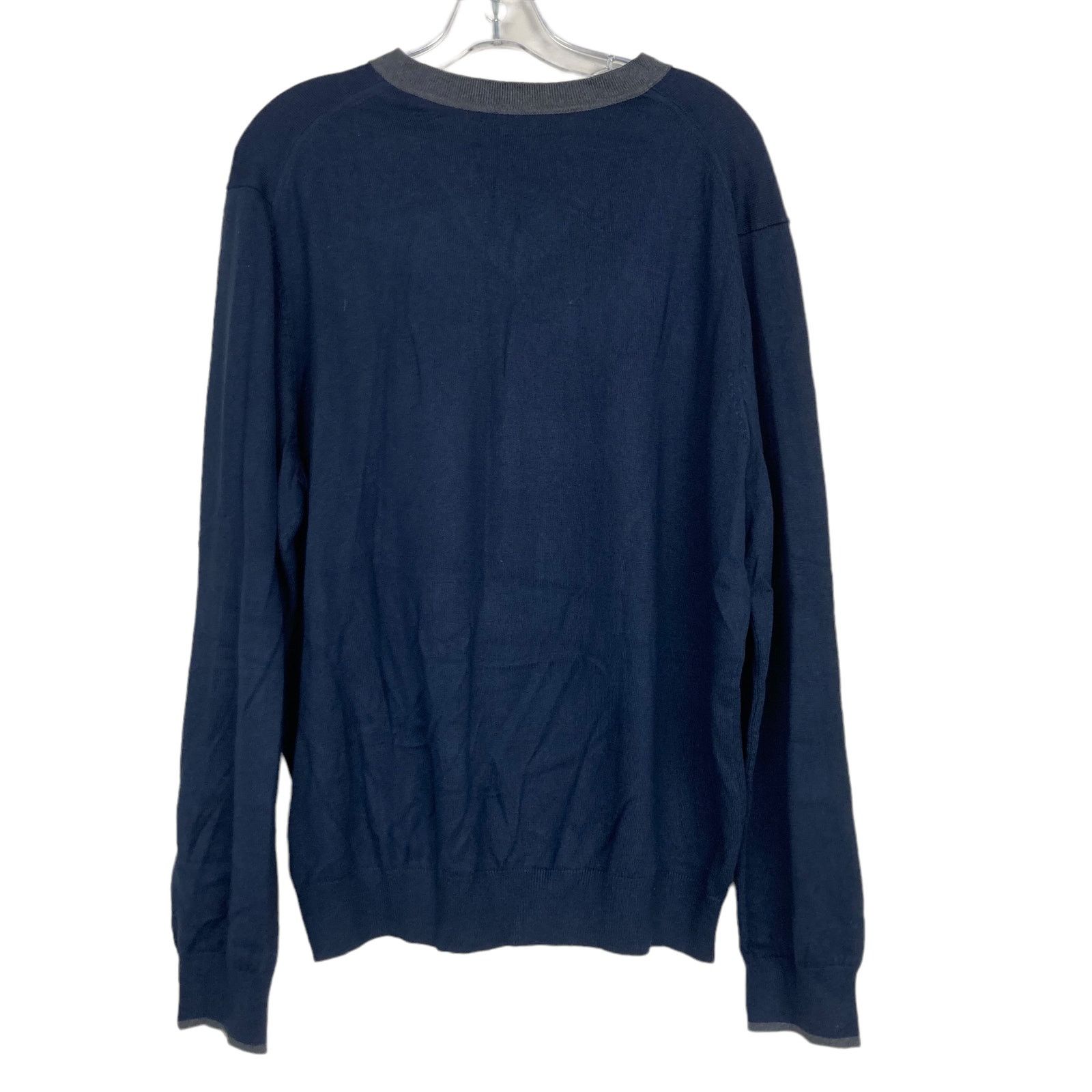 Banana Republic Banana Republic Navy Blue Silk Cashmere Sweater Sz L Size US L / EU 52-54 / 3 - 4 Thumbnail