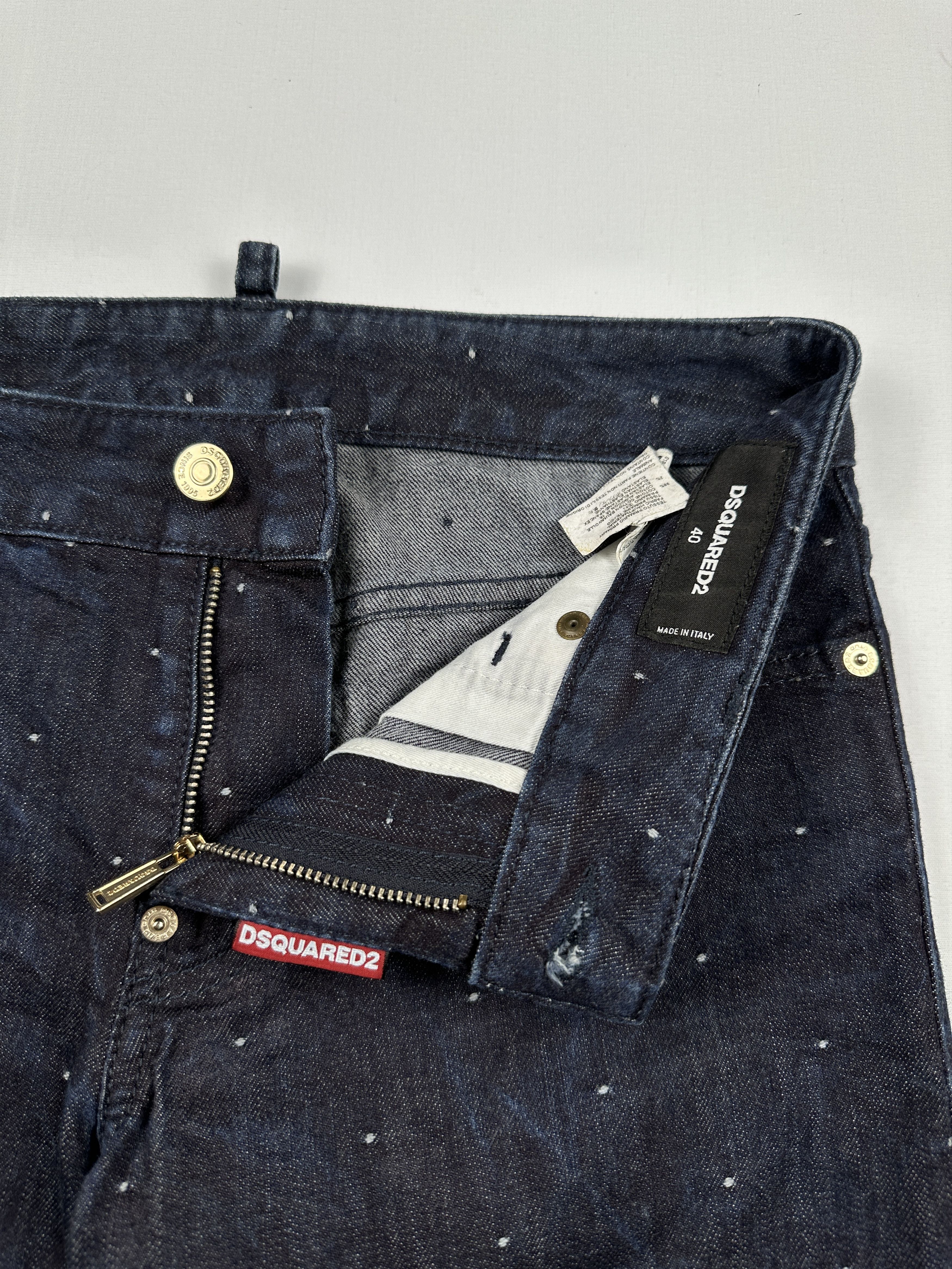 Dsquared2 Polka Dot Denim Jeans Size US 29 - 8 Thumbnail