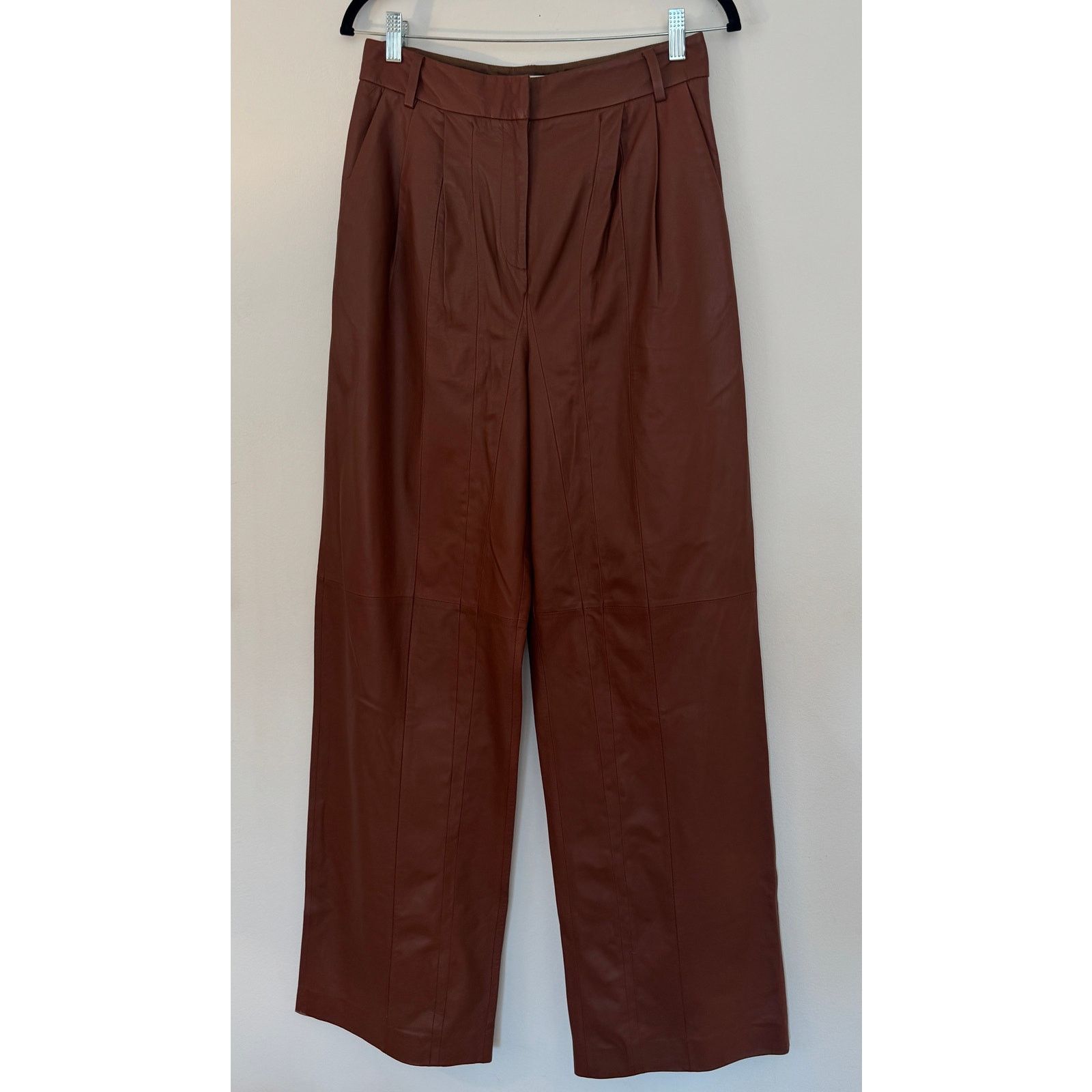 Tibi TIBI Leather Stella Pant Fall 16 Size 4 Size 27" / US 4 / IT 40 - 1 Thumbnail