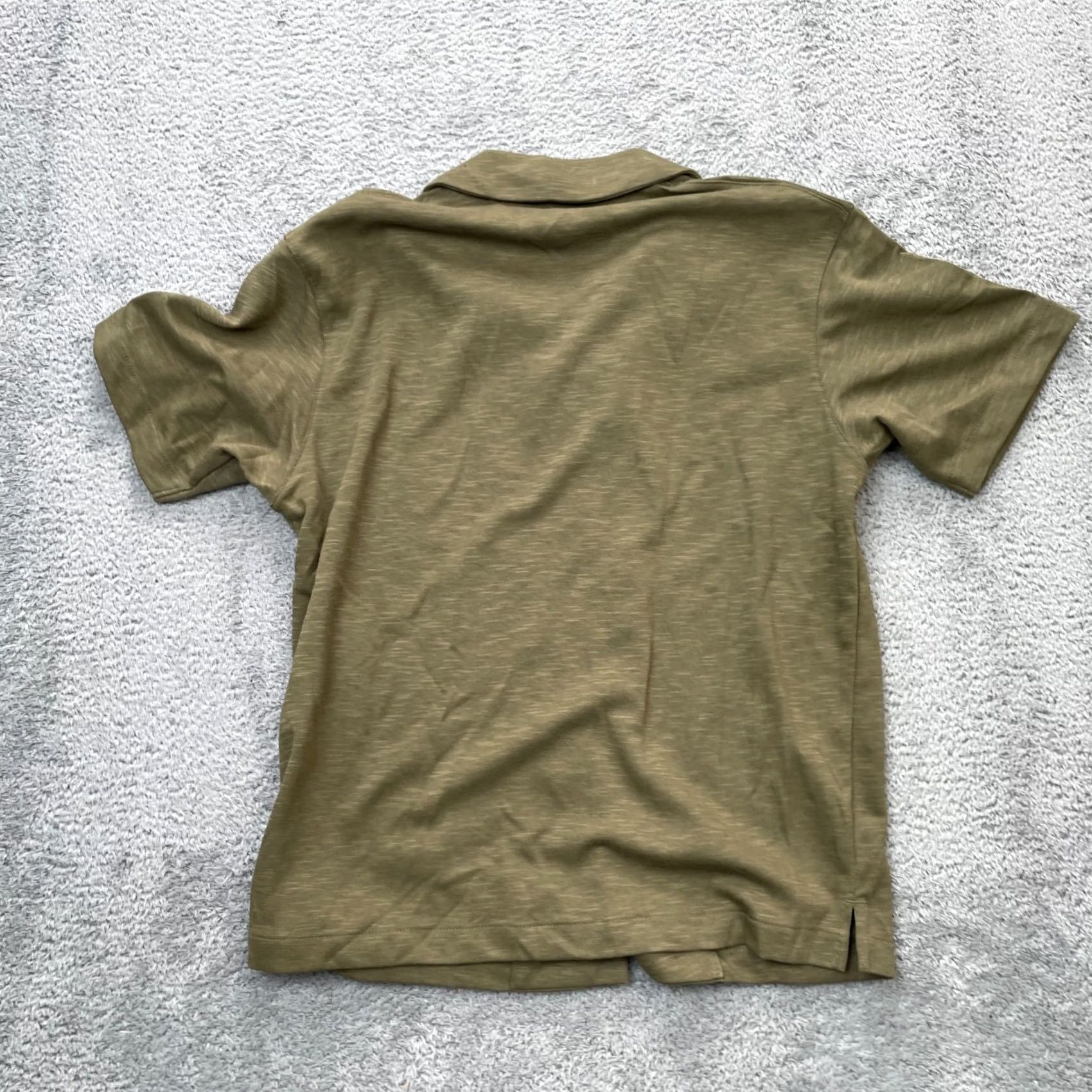 Uniqlo Uniqlo Shirt Mens XS Green AIRism Polo Cotton Dropped Shoulder Tennis Polo Shirt Short Sleeve Button Collared Casual Travel Workwear City Preppy Mens Size US XS / EU 42 / 0 - 2 Thumbnail