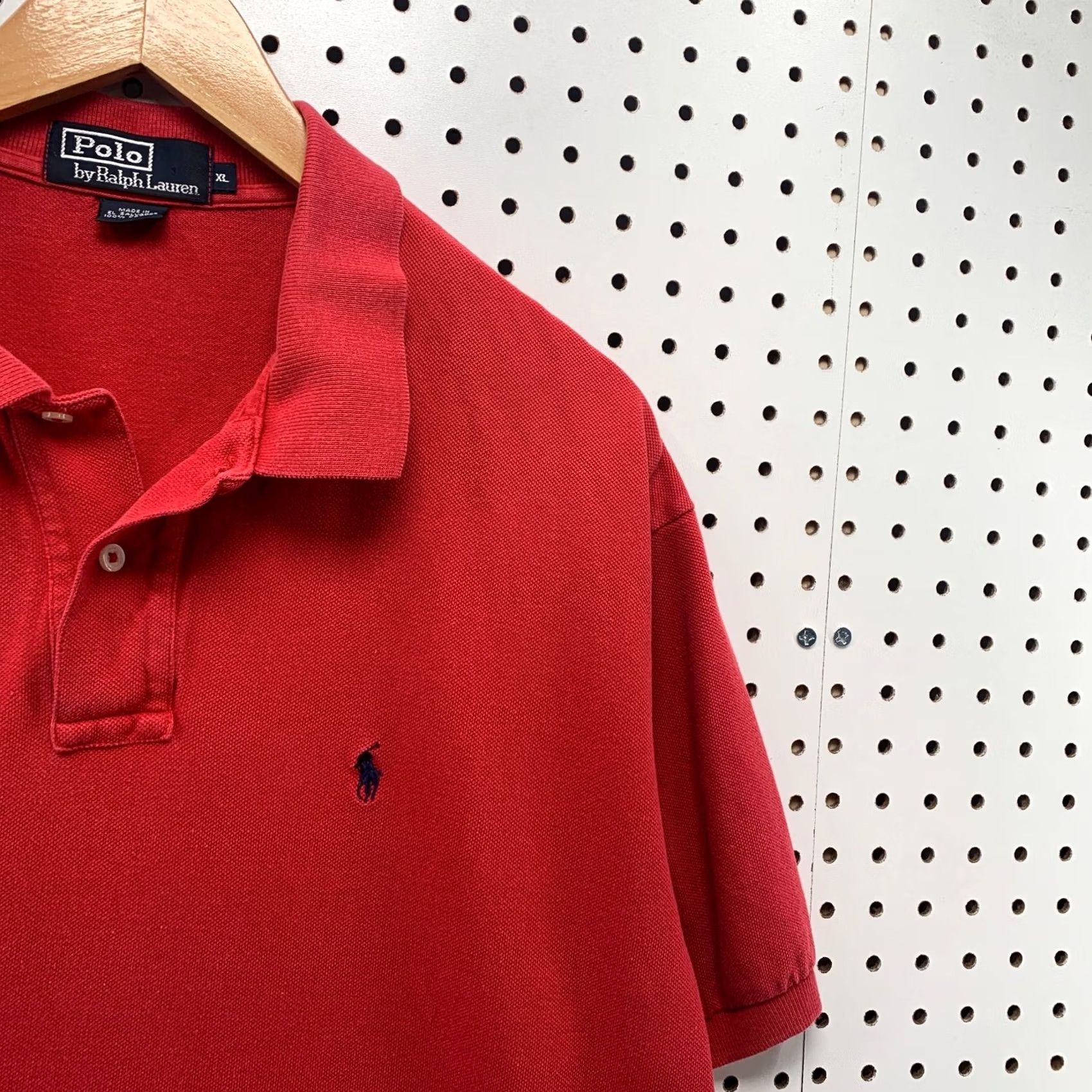 Polo Ralph Lauren VINTAGE Polo Ralph Lauren Collared Shirt Red Black Pony Mens XL Short Sleeve Size US XL / EU 56 / 4 - 6 Thumbnail