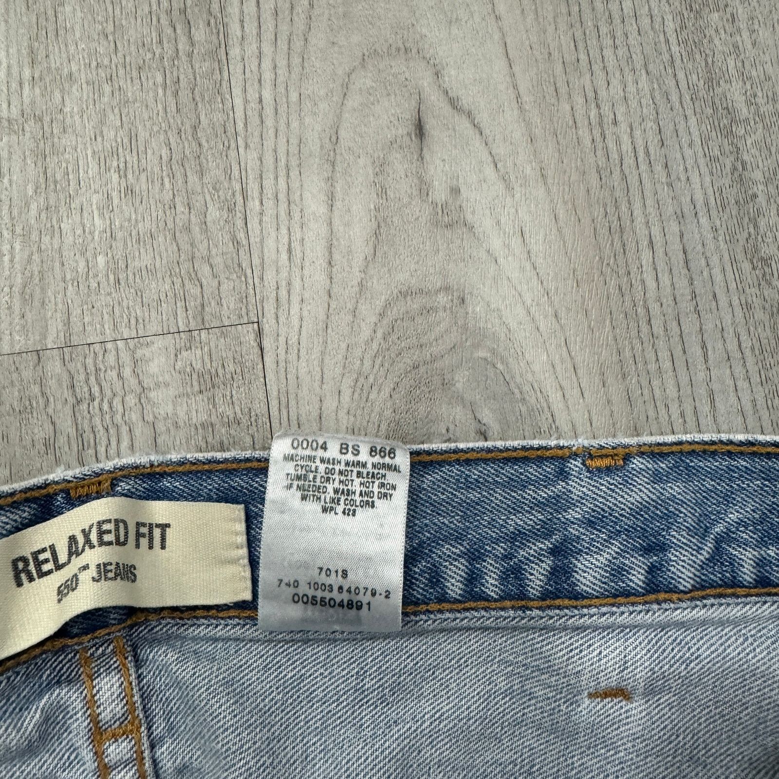 Levi's Vintage Levi's 550 Jeans Men's 40 x 32 Blue Relaxed Fit Size US 40 / EU 56 - 4 Thumbnail