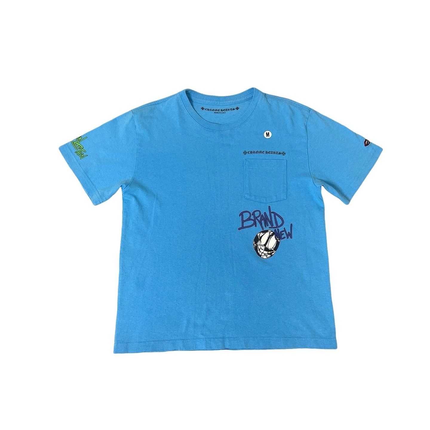 CHROME HEARTS SPACE ポケット付き Tシャツ ブルー Chrome Hearts