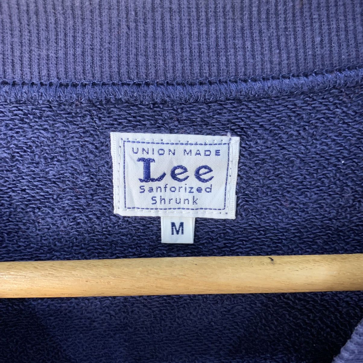 Levi's × Vintage Vtg Lee 90s Sweatshirt Striped Navy blue Small Baggy Size M / US 6-8 / IT 42-44 - 4 Thumbnail