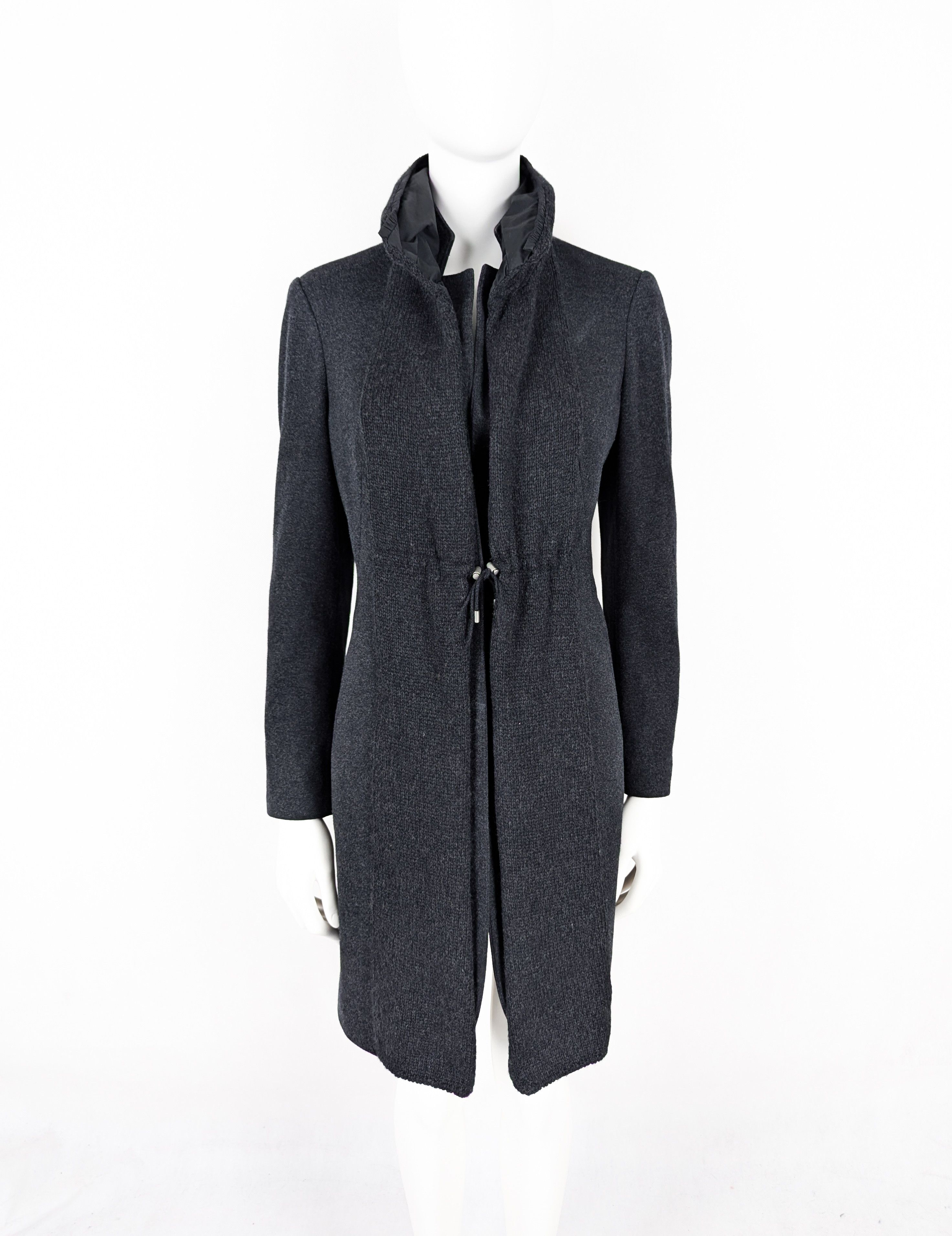 Brunello Cucinelli Brunello Cucinelli wool cashmere silk coat Size L / US 10 / IT 46 - 3 Thumbnail