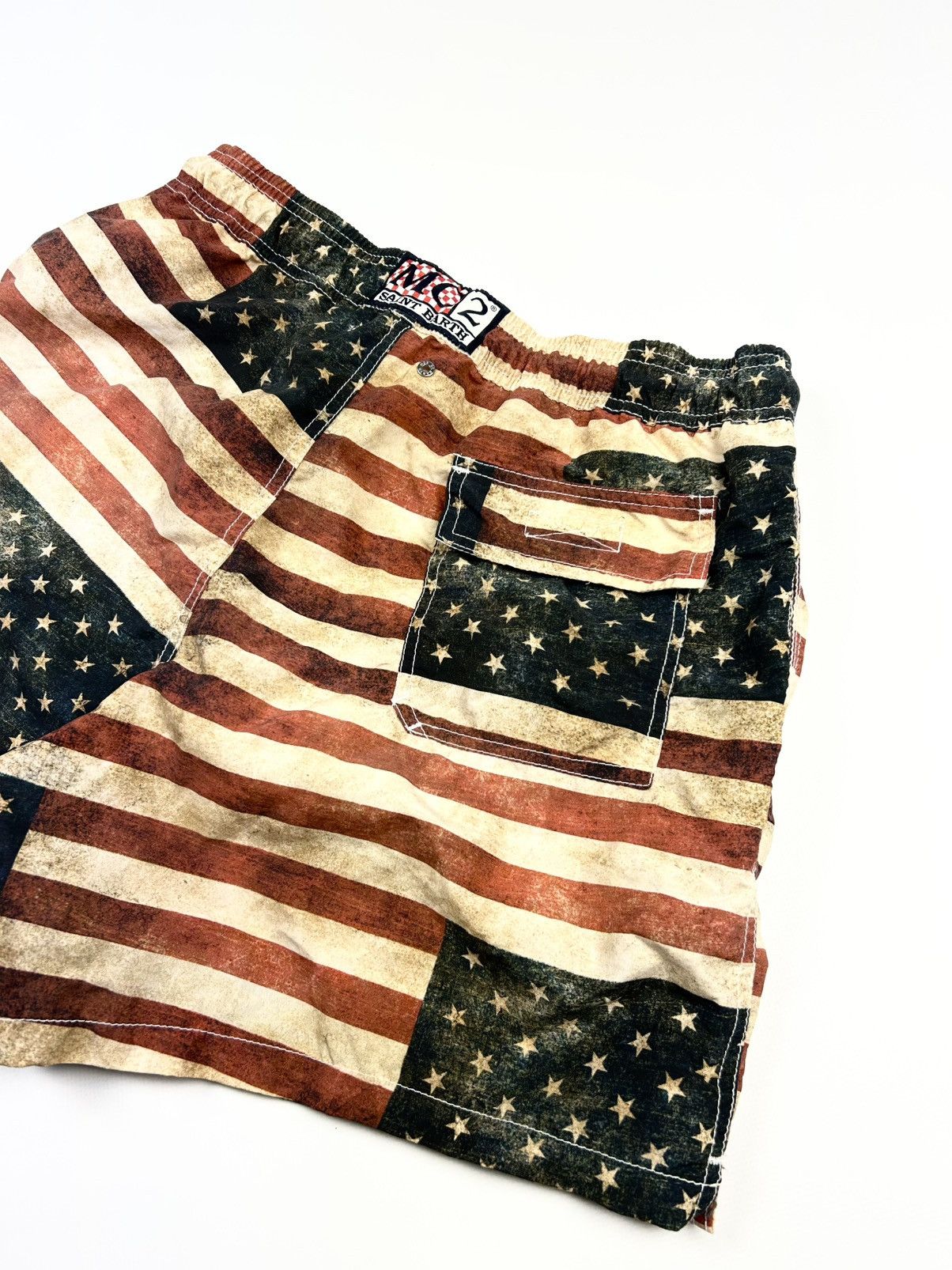 MC2 Saint Barth rare MC2 Saint Barth American flag beach shorts vintage Size US 36 / EU 52 - 10 Thumbnail