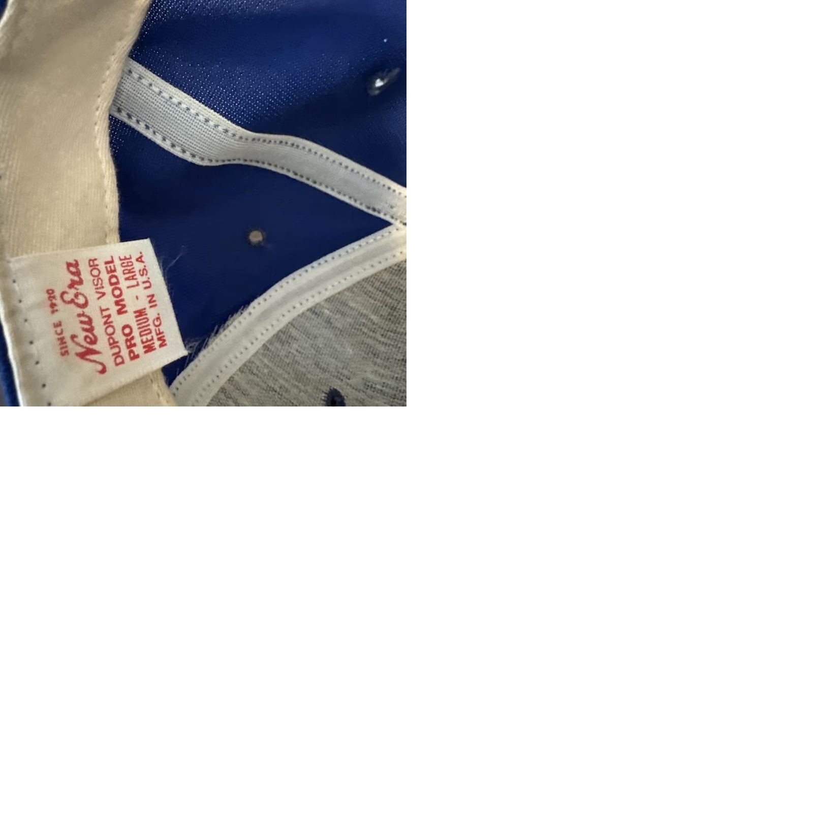 New Era VINTAGE New Era Snapback Hat Cap Blue Red CC Logo 70s 80s Broken Snap Men One Size Mens Size ONE SIZE - 9 Thumbnail