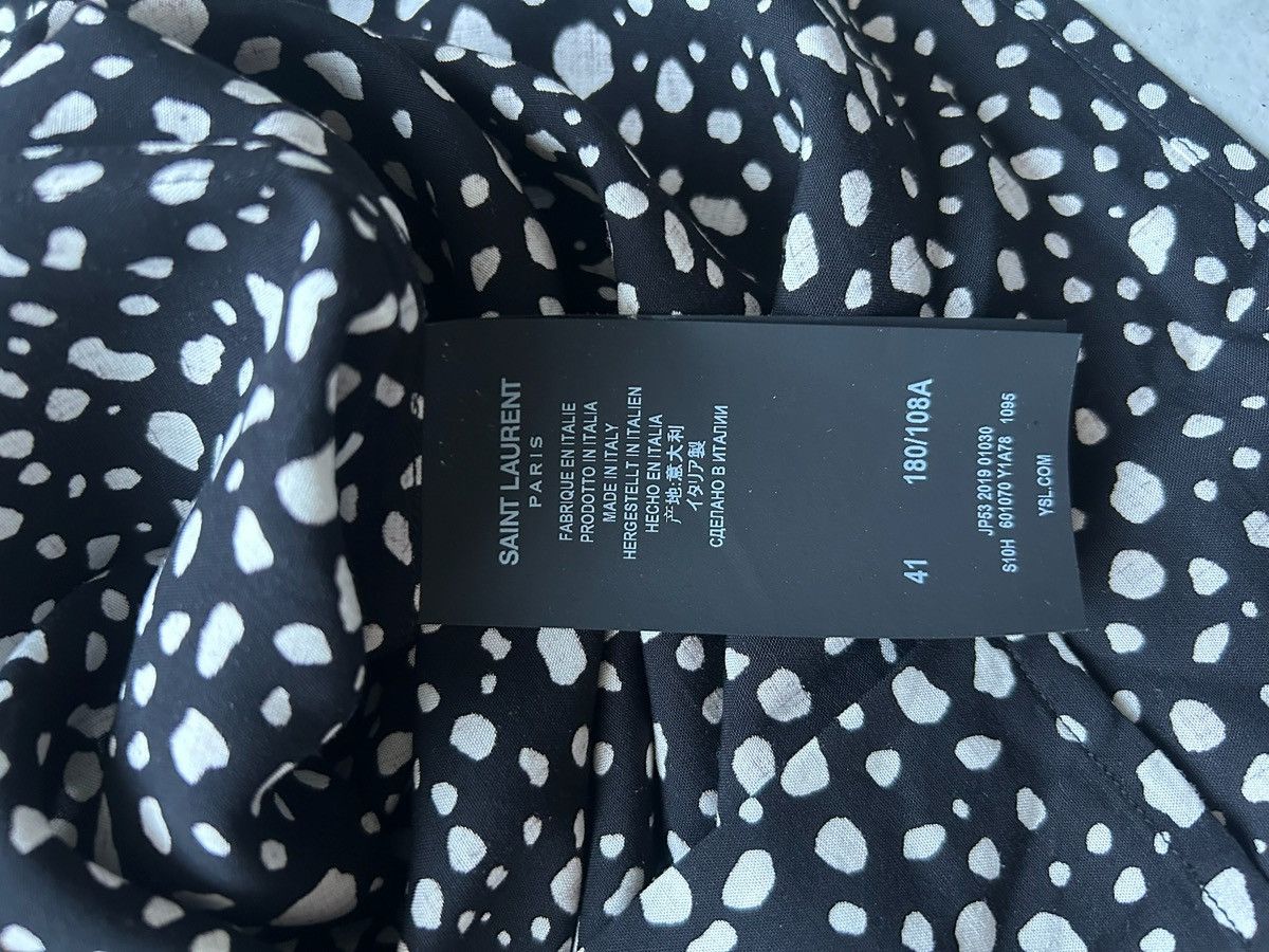 Saint Laurent Paris Saint Laurent Speckle Print Button Up Size US L / EU 52-54 / 3 - 5 Thumbnail