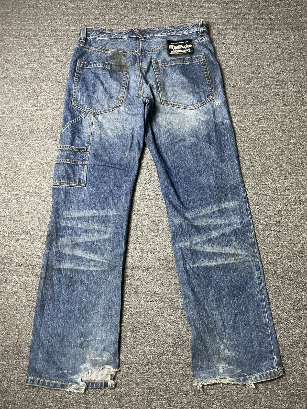 Japanese Brand × Vintage REAL B.VOICE Japanese Brand Spell Out Jeans (84) Size US 35 - 14 Thumbnail
