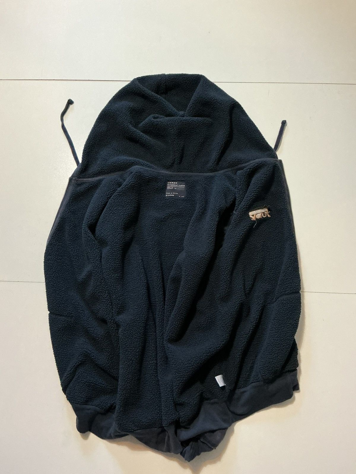 J.Crew Judge Judy J. Crew Fleece Sherpa Embroidered Full Zip Hoodie Size US XL / EU 56 / 4 - 4 Thumbnail