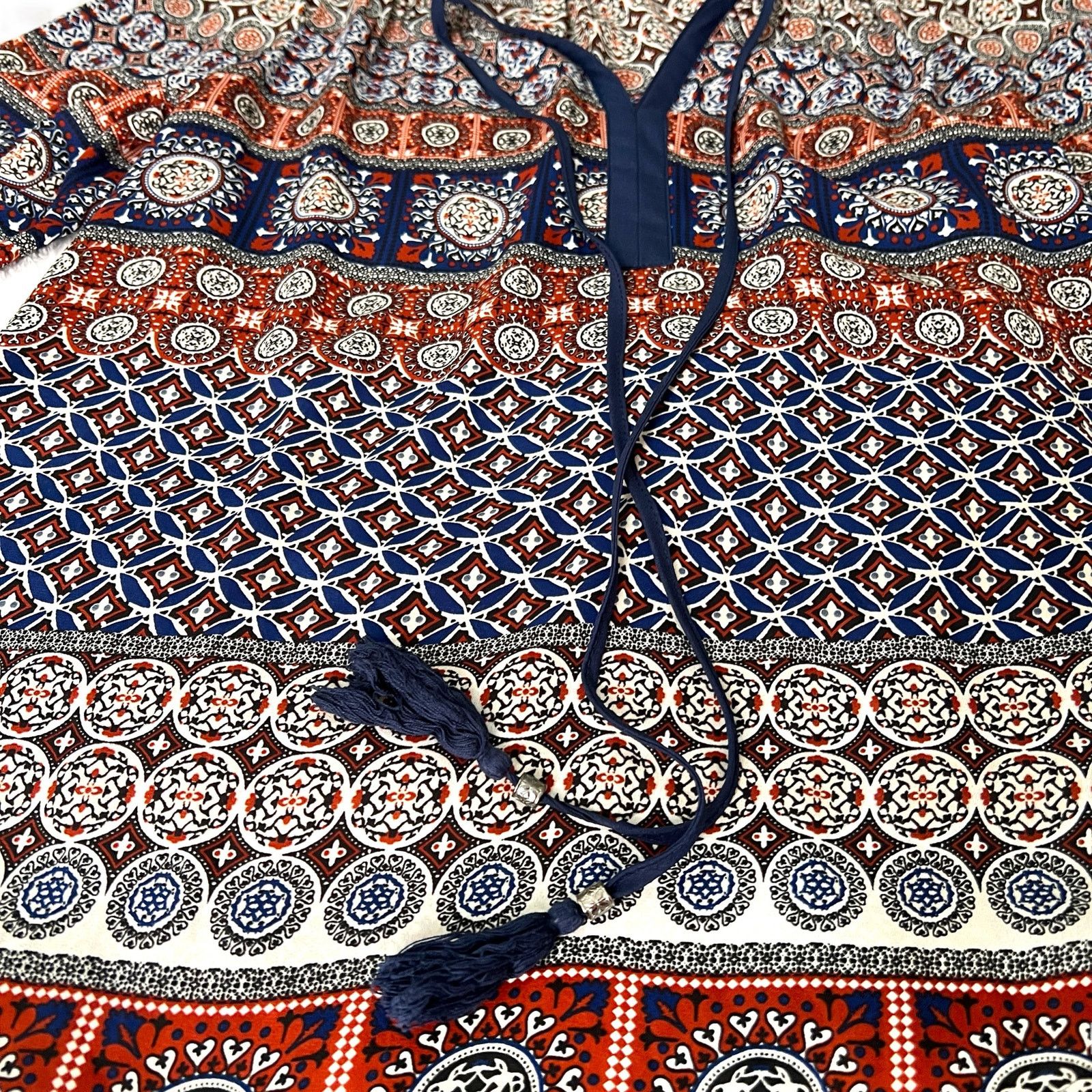 Other Wilcox Tie Neck Blouse - Stitch Fix 3/4 Sleeve Boho Top Size S / US 4 / IT 40 - 9 Thumbnail