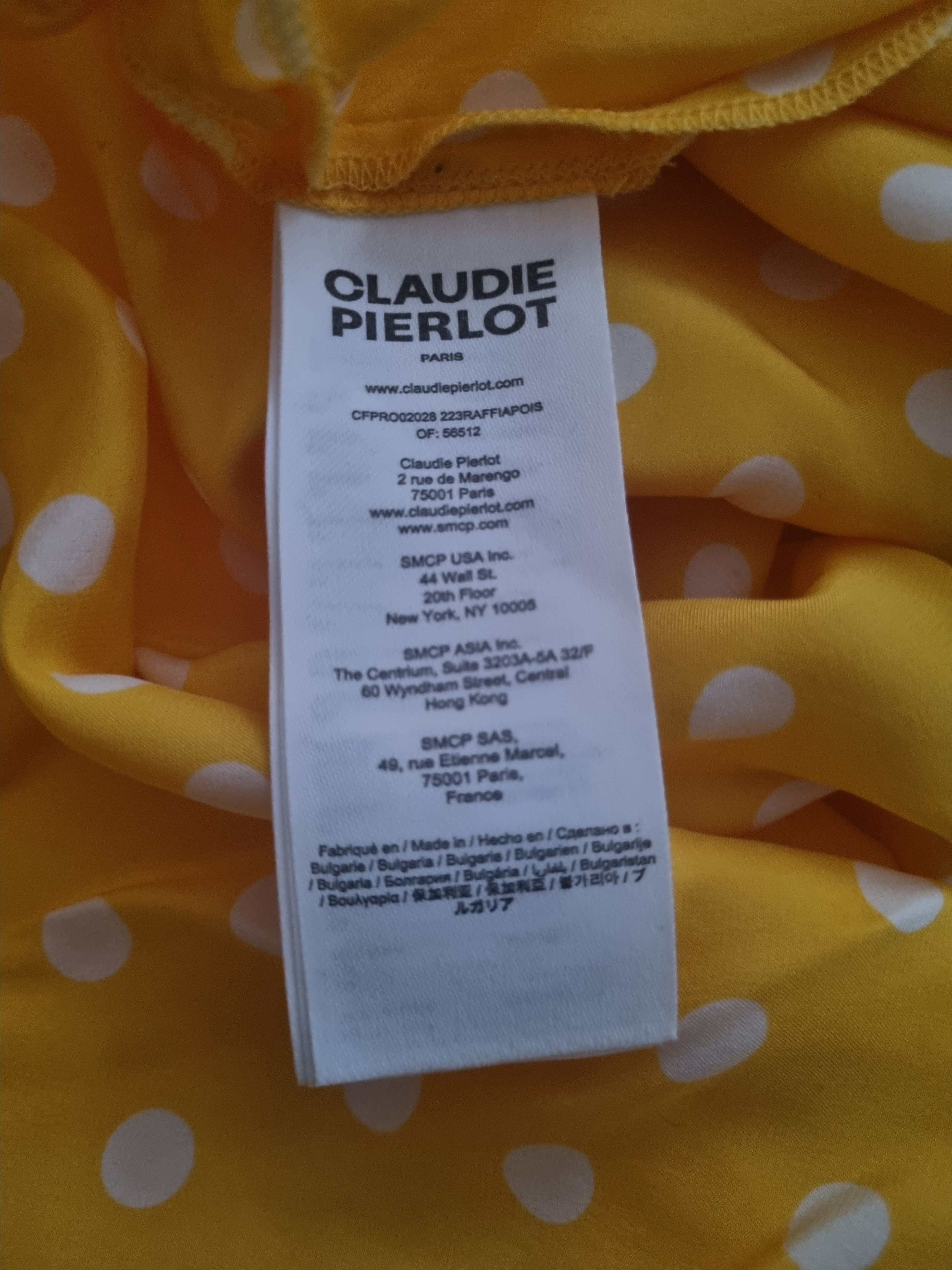Other Claudie Pierlot Polka-Dot Silk Mini Dress Size XXS / US 00 / IT 34 - 7 Thumbnail