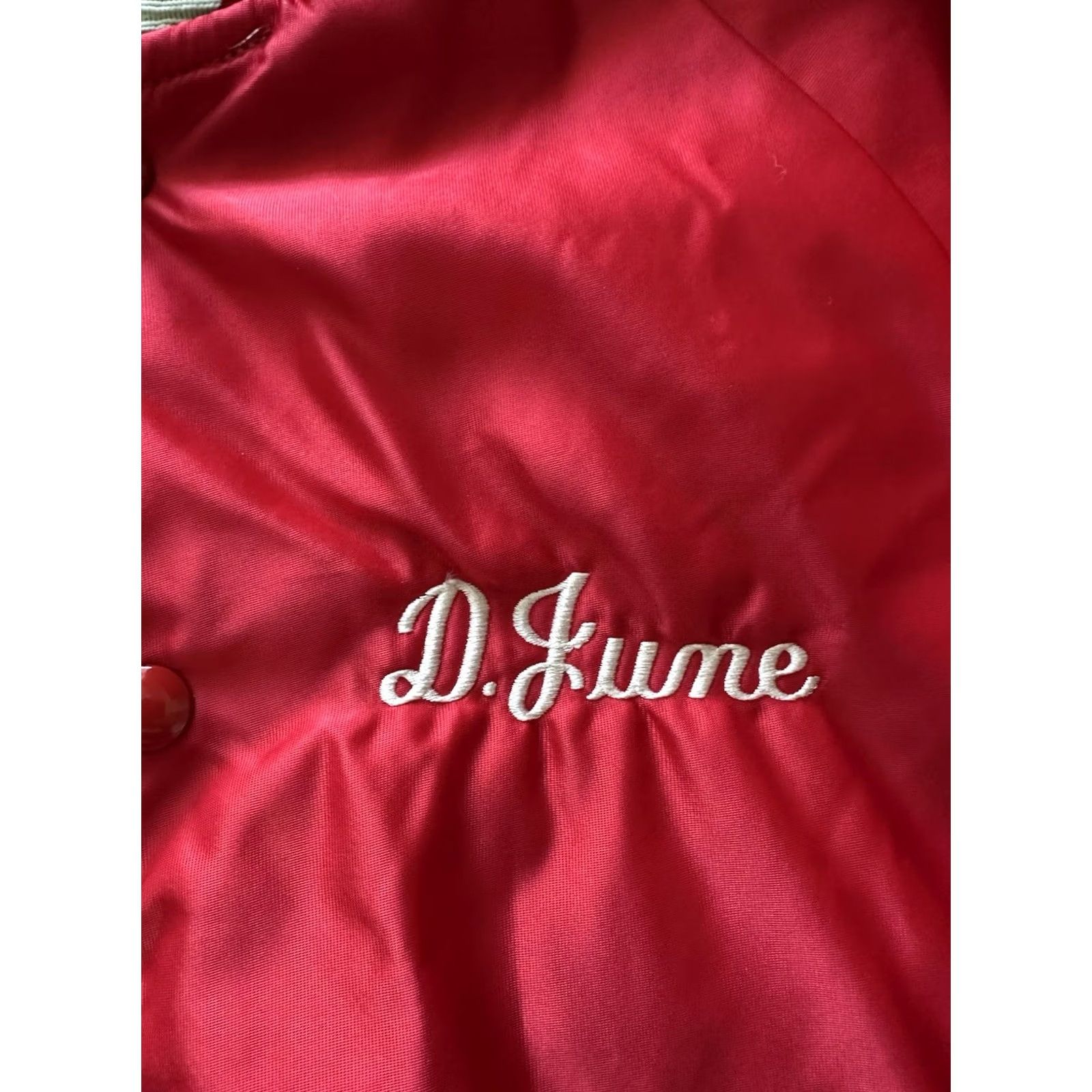 Vintage VINTAGE DeLong Bomber Jacket Mens S Satin Red USA Made 80’s Sports coat | Unisex Adults Jacket Size US S / EU 44-46 / 1 - 5 Thumbnail