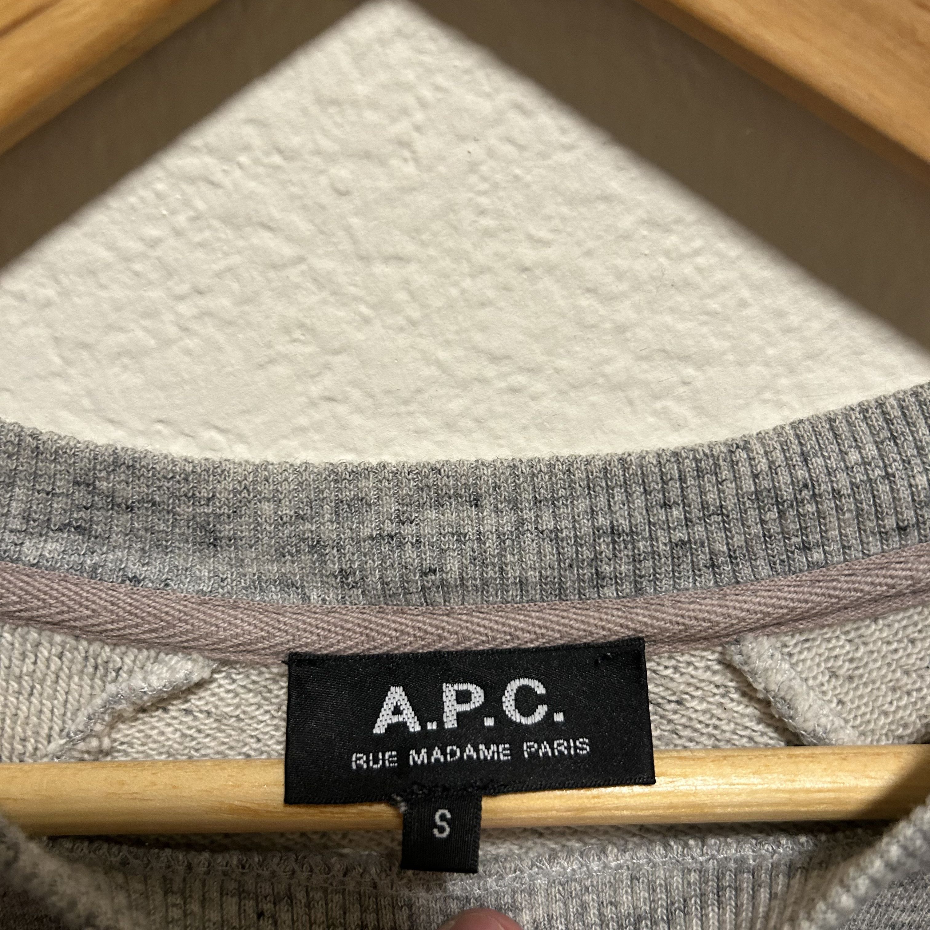 A.P.C. APC Crewneck sweatshirt heather grey Size US S / EU 44-46 / 1 - 2 Thumbnail