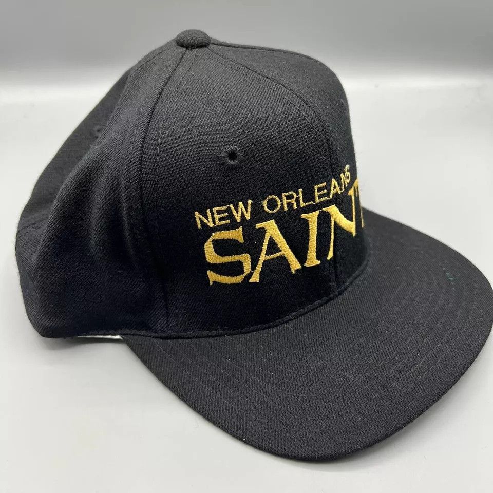 NFL × Vintage New Orleans Saints Hat Men NFL Snap Back Cap New Wool Size ONE SIZE - 3 Thumbnail