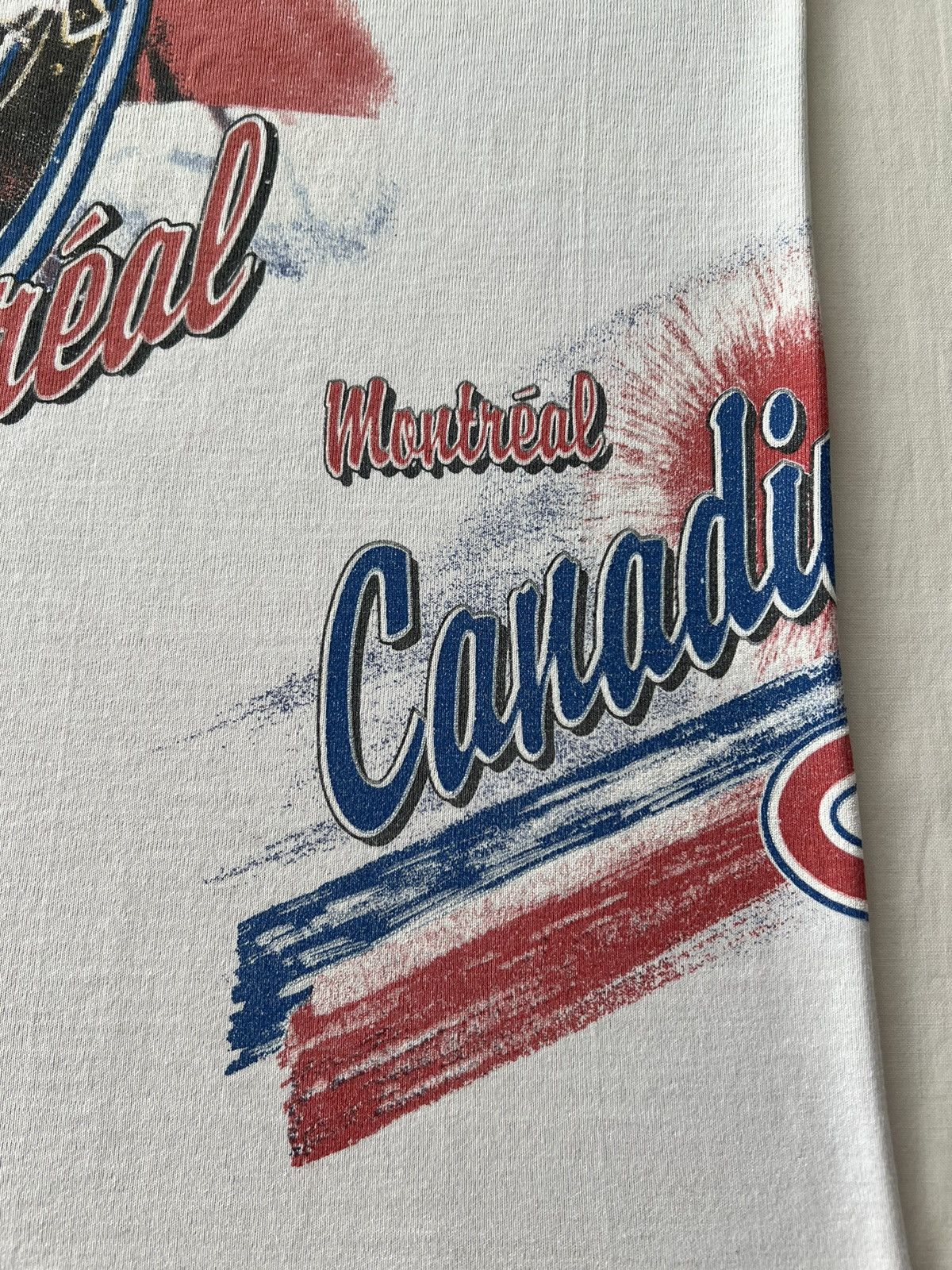 NHL Vintage 1993 Montreal Canadiens NHL Hockey Bulletin T-shirt Size US S / EU 44-46 / 1 - 8 Thumbnail