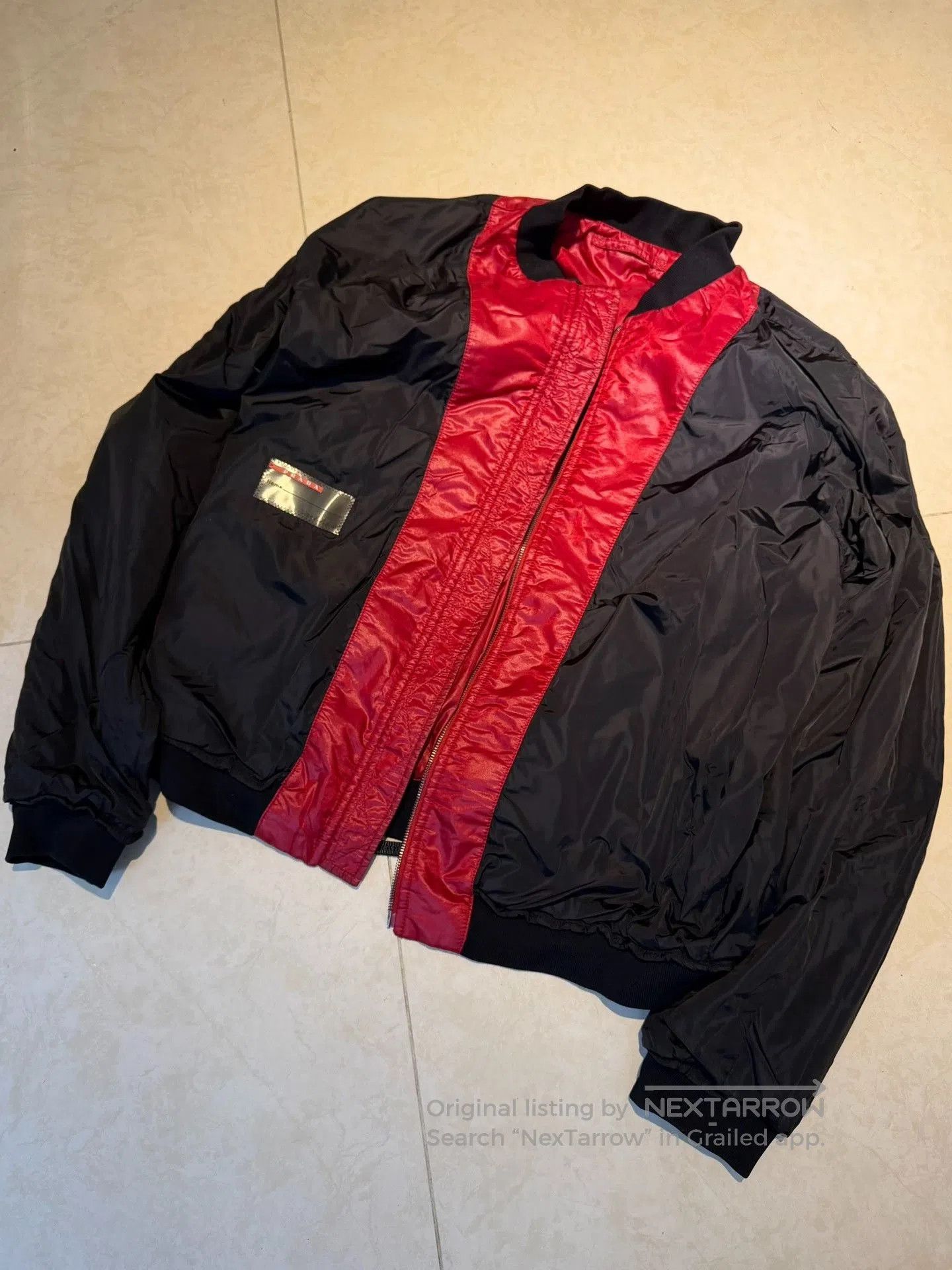Prada Prada Sports Red Baseball Jacket. Size US XXL / EU 58 / 5 - 2 Thumbnail