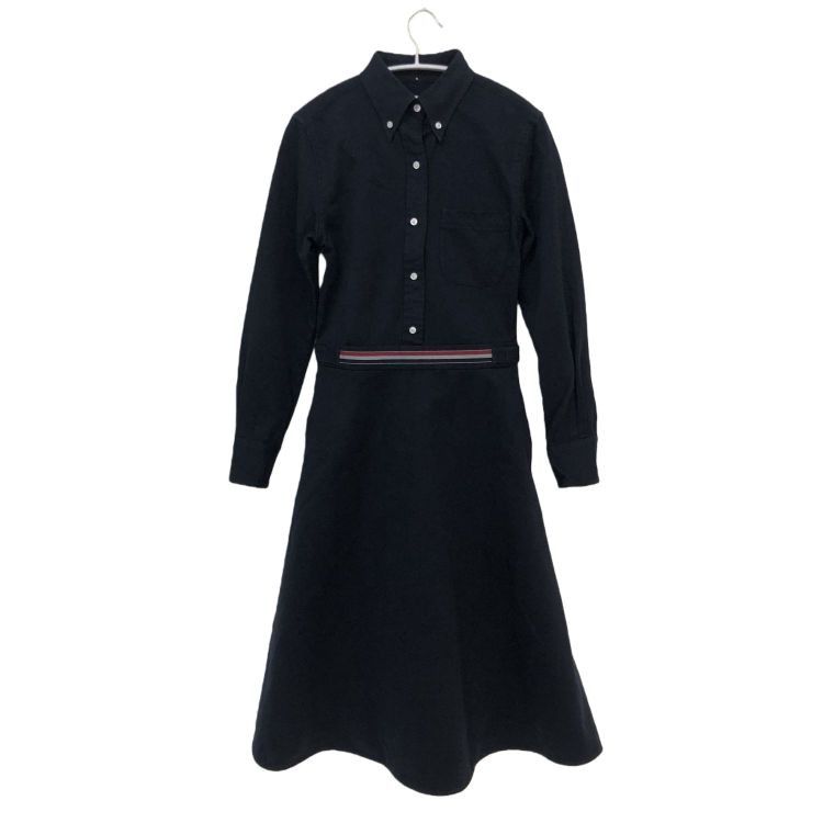 Thom Browne Thom Browne Cotton Shirt Dress Blue Size 38 Size XS / US 0-2 / IT 36-38 - 1 Thumbnail