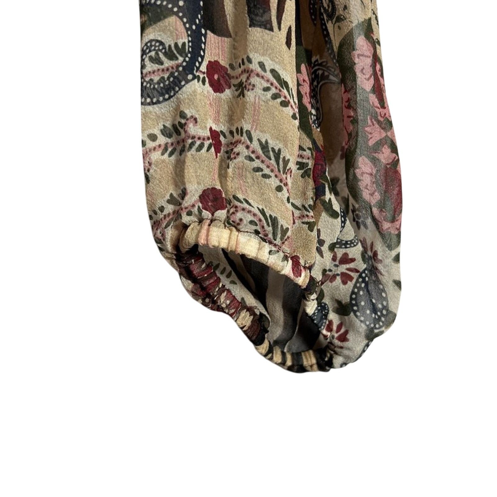 Veronica Beard Veronica Beard Jayce Silk Patchwork Blouse Print Size 2 Size XS / US 0-2 / IT 36-38 - 9 Thumbnail