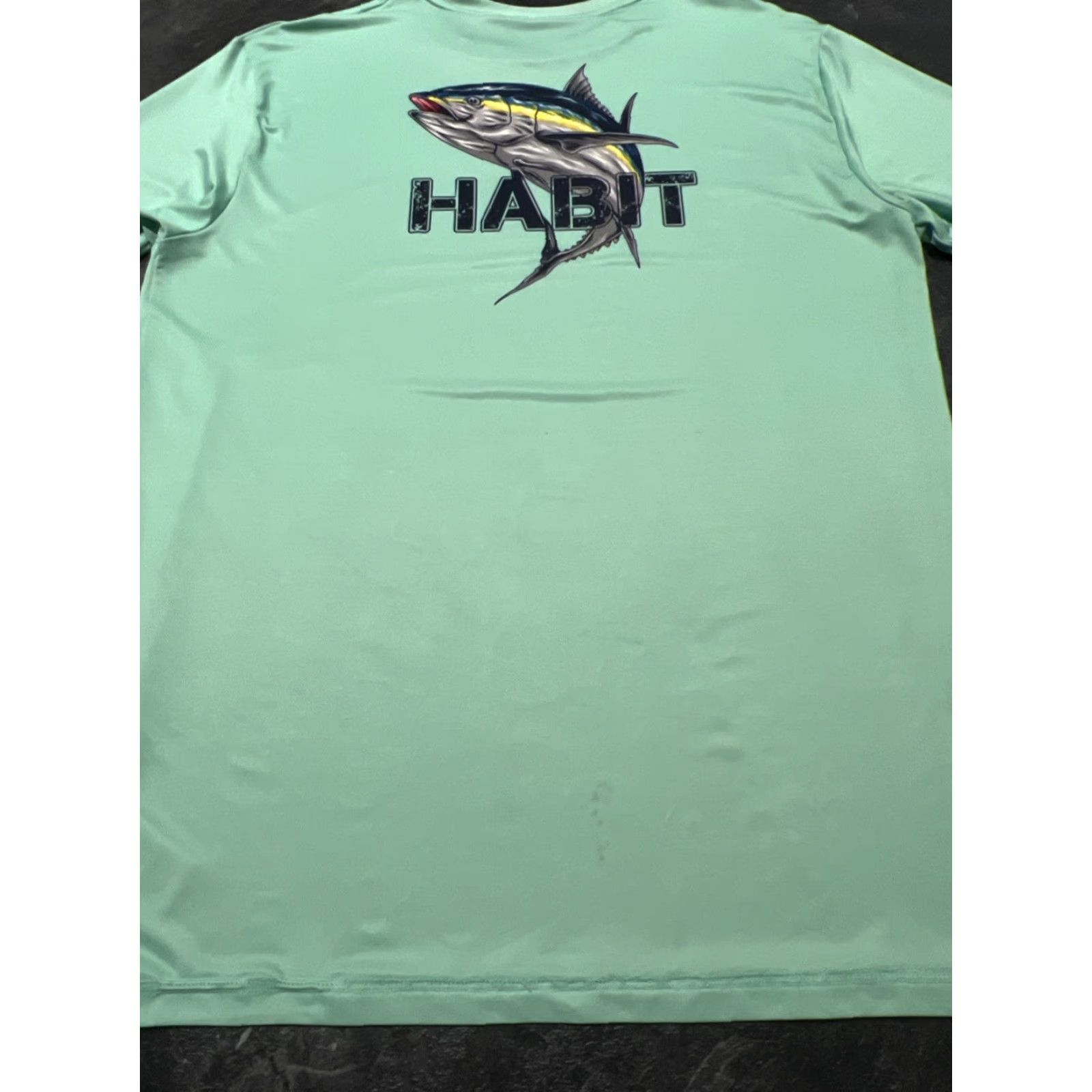 Habitat Habit Men's Tee Broadside Basin Graphic UPF 40+ M Green Performance Tee Shirts Men Habit Broadside Basin Graphic Tee Size US 31 - 3 Thumbnail
