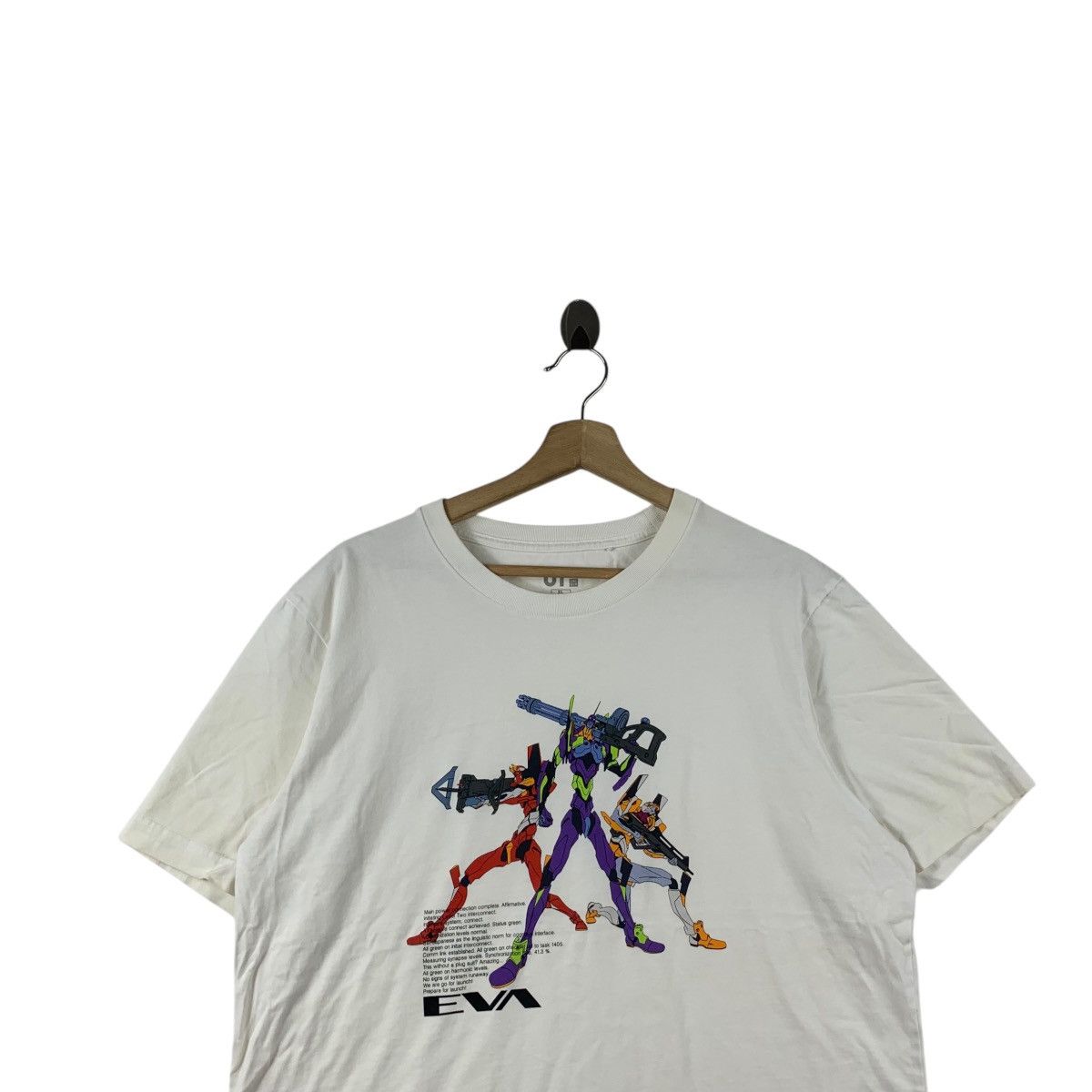 Uniqlo EVANGELION x UNIQLO Neon Genesis Eva Team Tee Shirt Top Size XL / US 12-14 / IT 48-50 - 2 Thumbnail