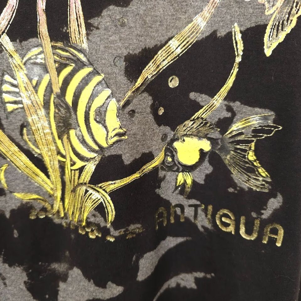 Hanes VINTAGE Antigua T Shirt Mens Size Medium Black 80s Tropical Fish Tie Dye Made In USA Size US M / EU 48-50 / 2 - 4 Thumbnail