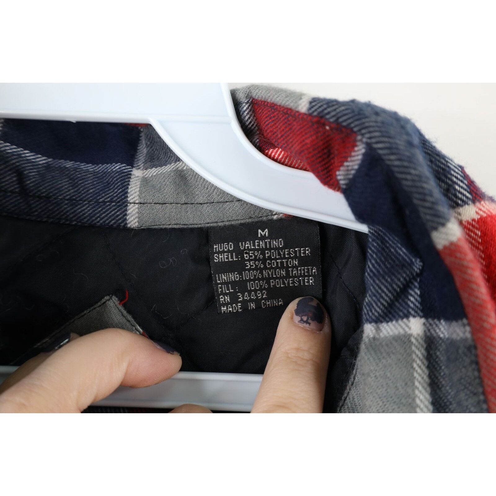 Vintage NOS Vintage 90s Streetwear Baggy Flannel Shirt Jacket Size US M / EU 48-50 / 2 - 7 Thumbnail