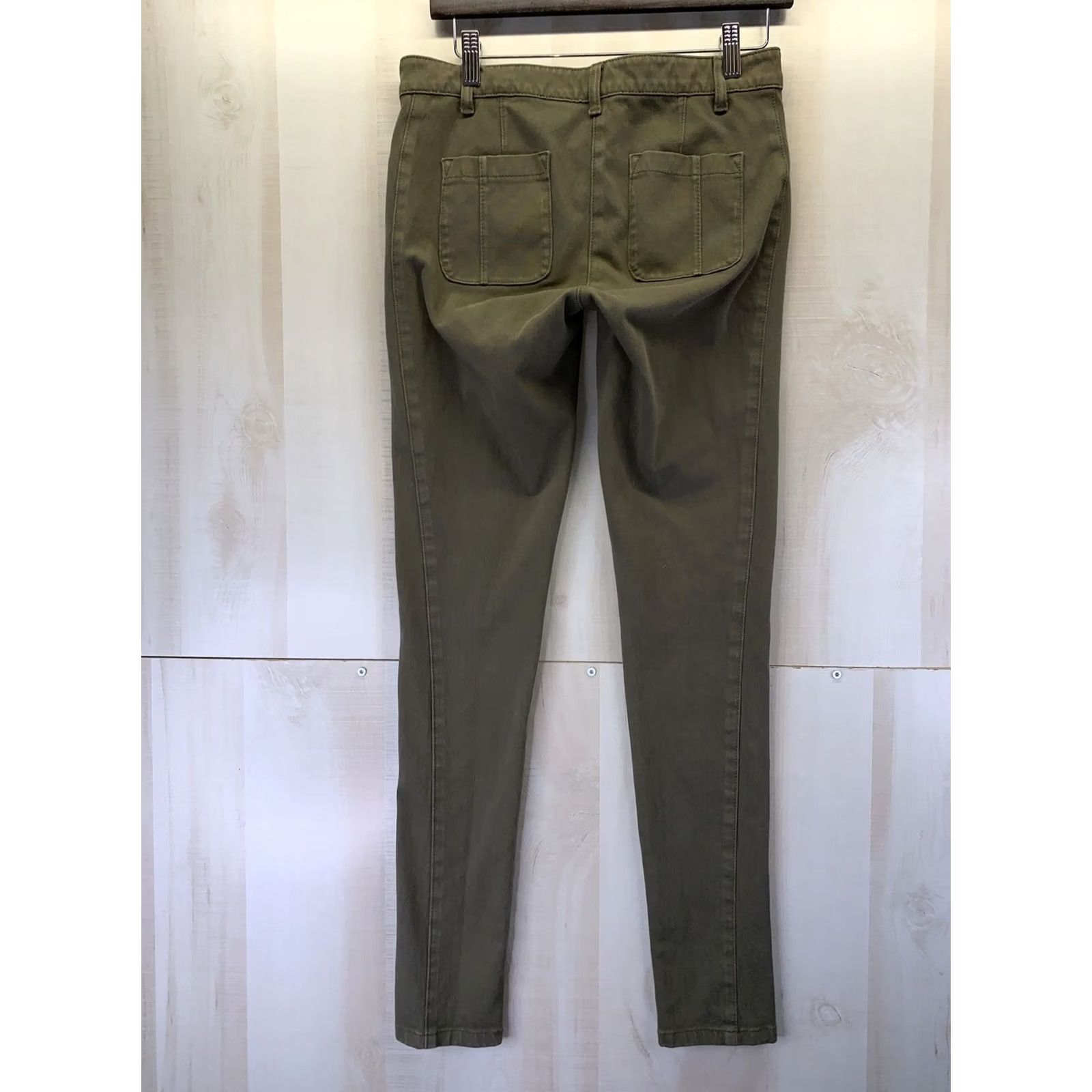 J.Crew J.CREW Womens Weathered Green Stretch Skinny Denim Jeans Sz 28-5886 Size 28" / US 6 / IT 42 - 6 Thumbnail