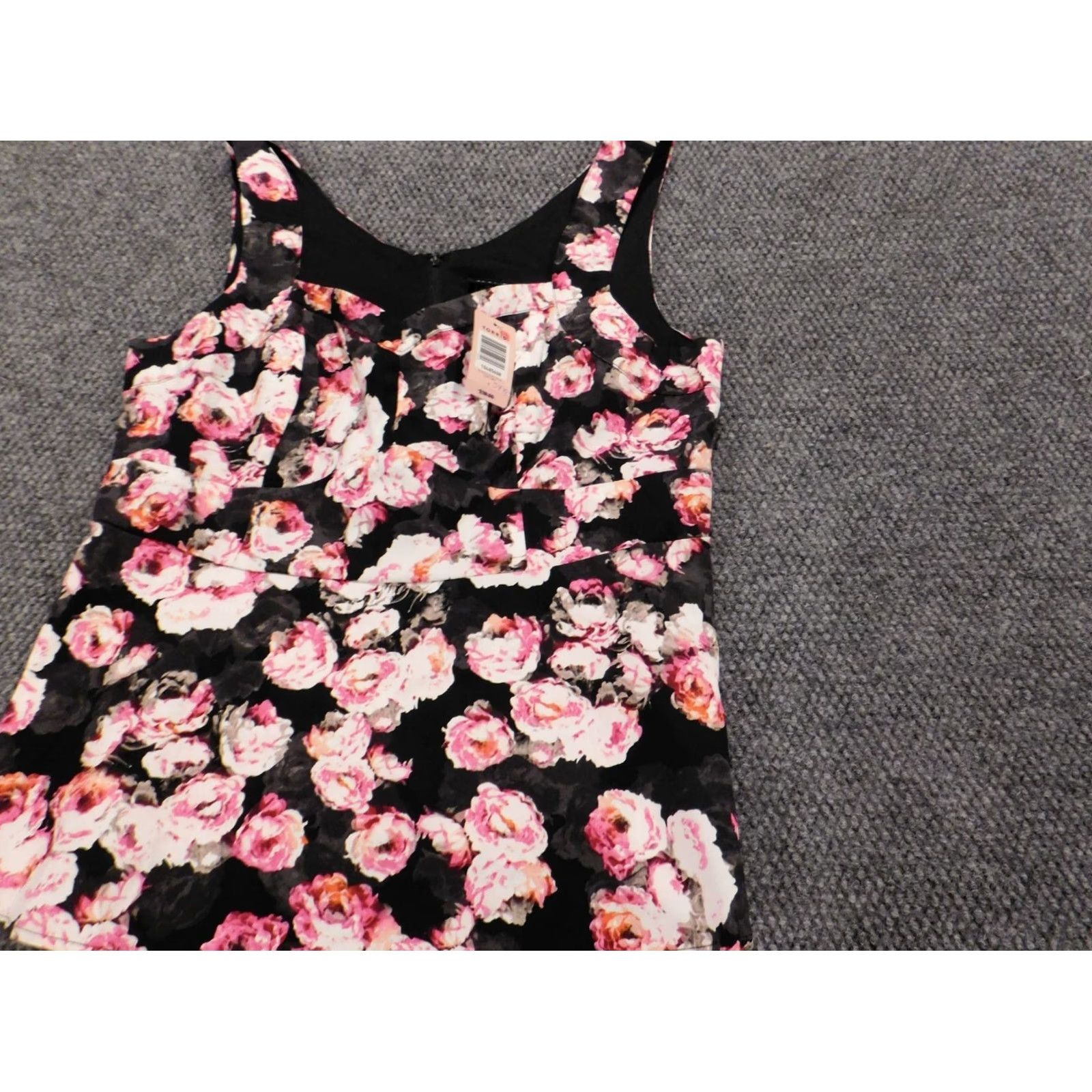 Torrid Torrid Blouse Shirt Pink Floral Sleeveless 1X Womens Plus Cotton Rayon Collared Pullover Casual Button Classic Fit Size XL / US 12-14 / IT 48-50 - 3 Thumbnail