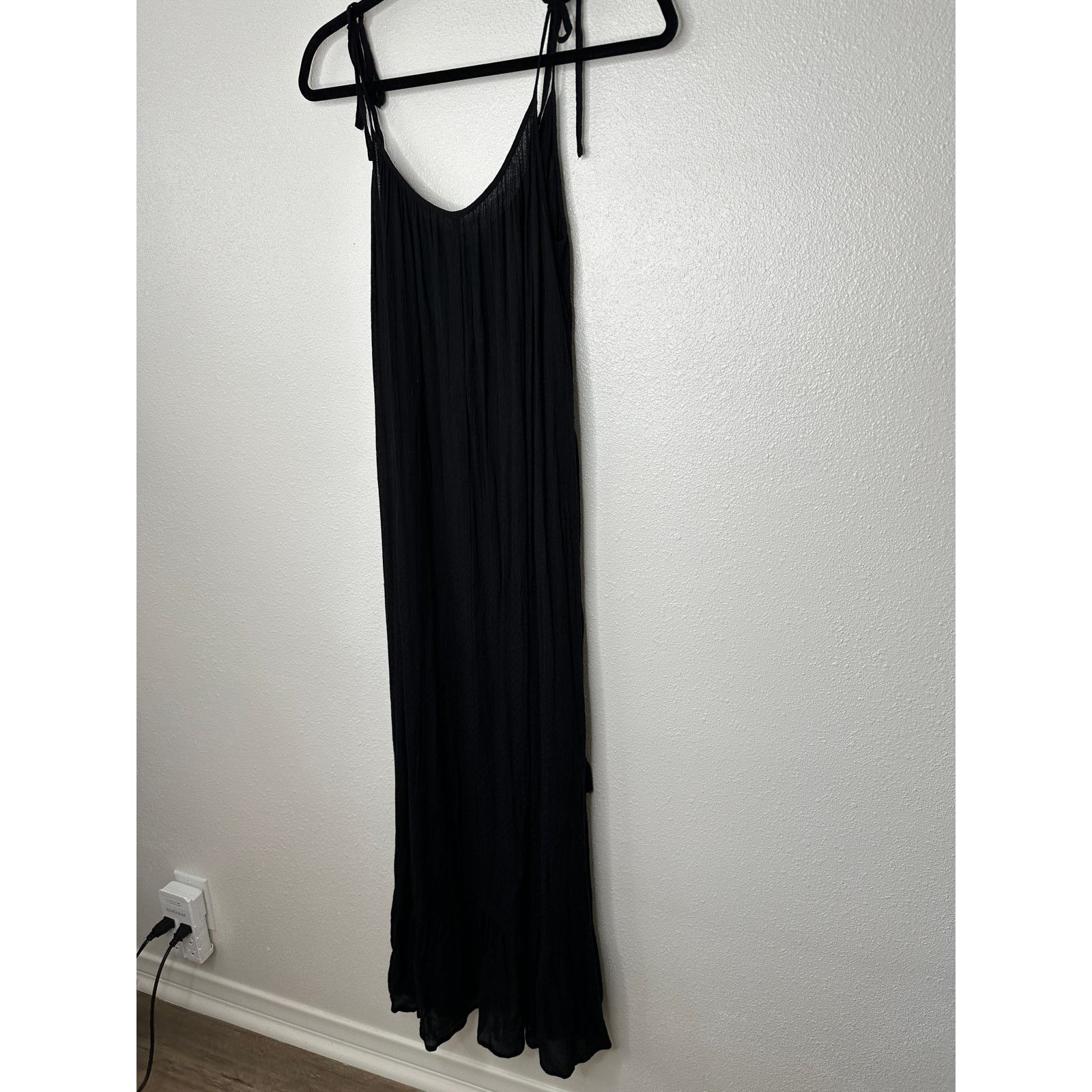 Other Lovestitch Black Gauze Tie Shoulder & Waist Maxi Sundress M Size M / US 6-8 / IT 42-44 - 4 Thumbnail