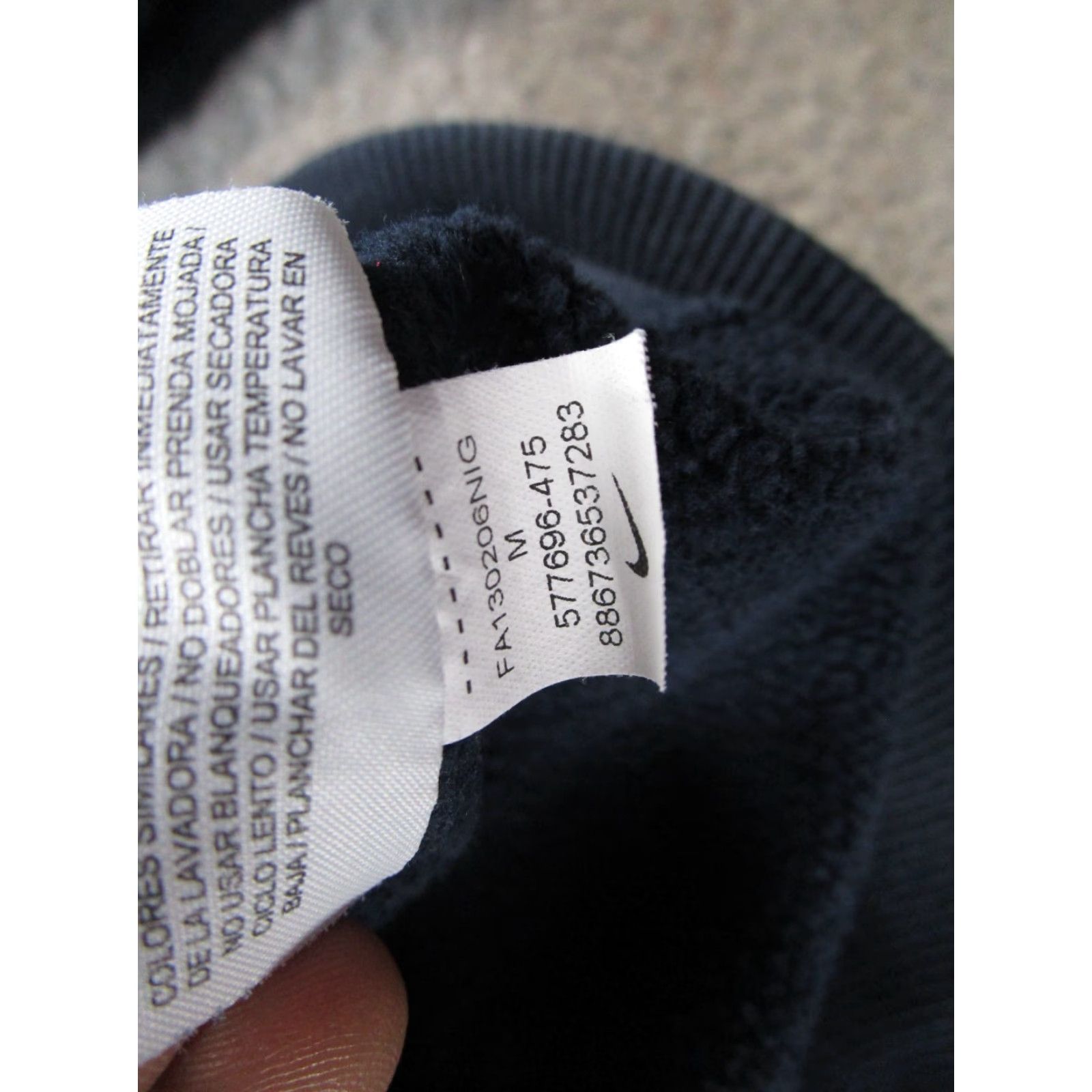 Nike VINTAGE Nike The Athletic Dept. Spell Out Big Swoosh Hoodie M Skater Grunge Faded Blue Mens Pullover Hooded Sportswear Grunge 90s Size US M / EU 48-50 / 2 - 7 Thumbnail