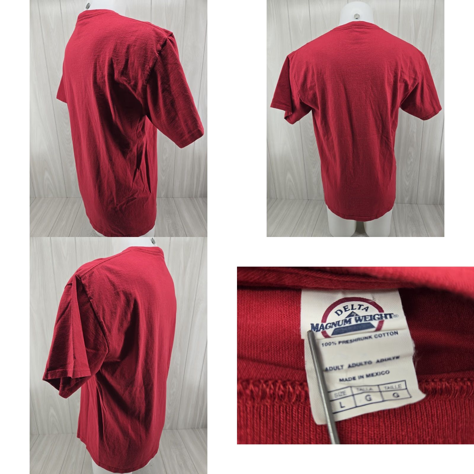Delta VINTAGE Alabama Crimson Tide T-Shirt Mens Large 2009 National Championship Red 2009 National Championship Mens L Shirt Delta Size US L / EU 52-54 / 3 - 8 Thumbnail