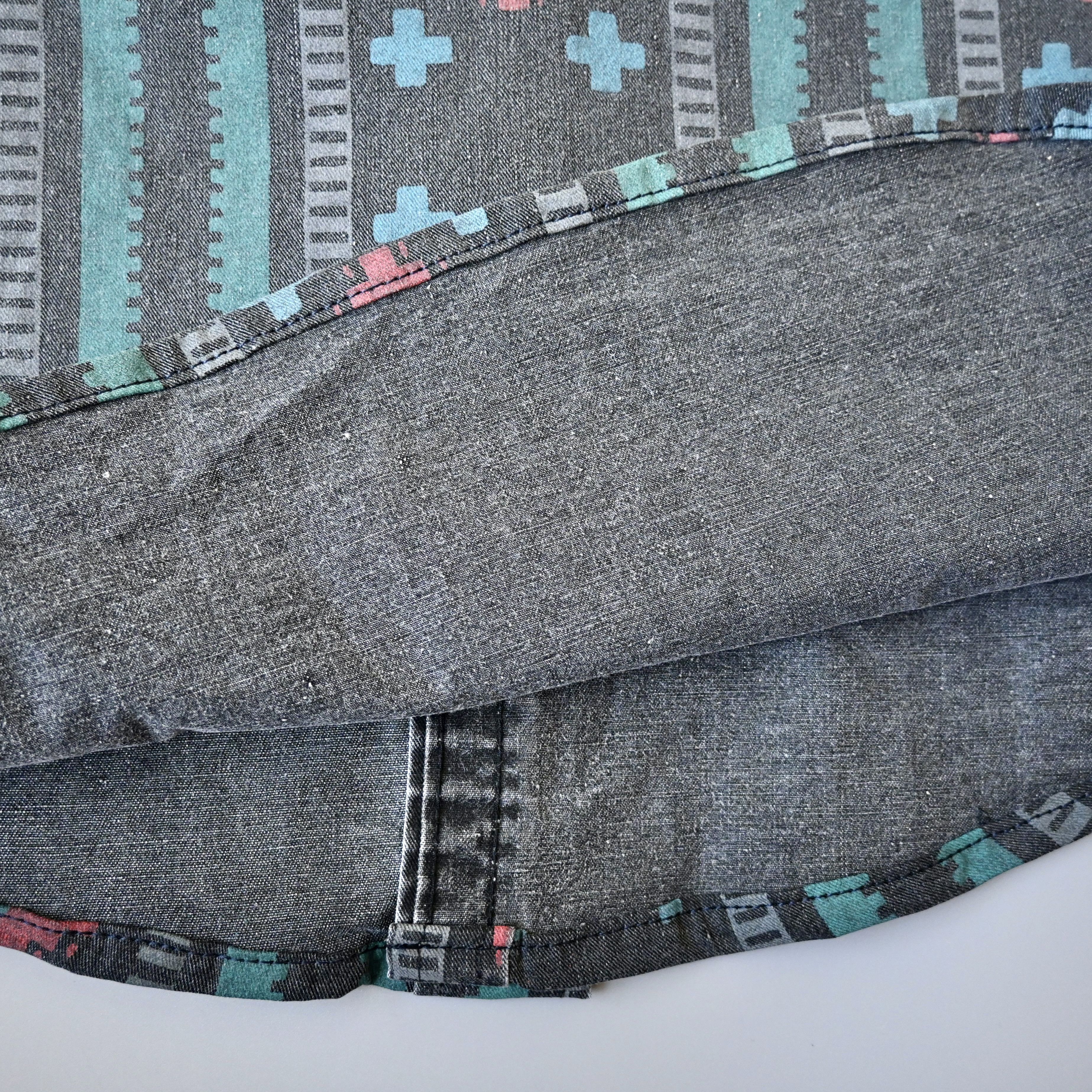 Vintage VTG Wrangler Brushpopper cape shirt Aztec Navajo 16.5-35 Size US L / EU 52-54 / 3 - 12 Thumbnail