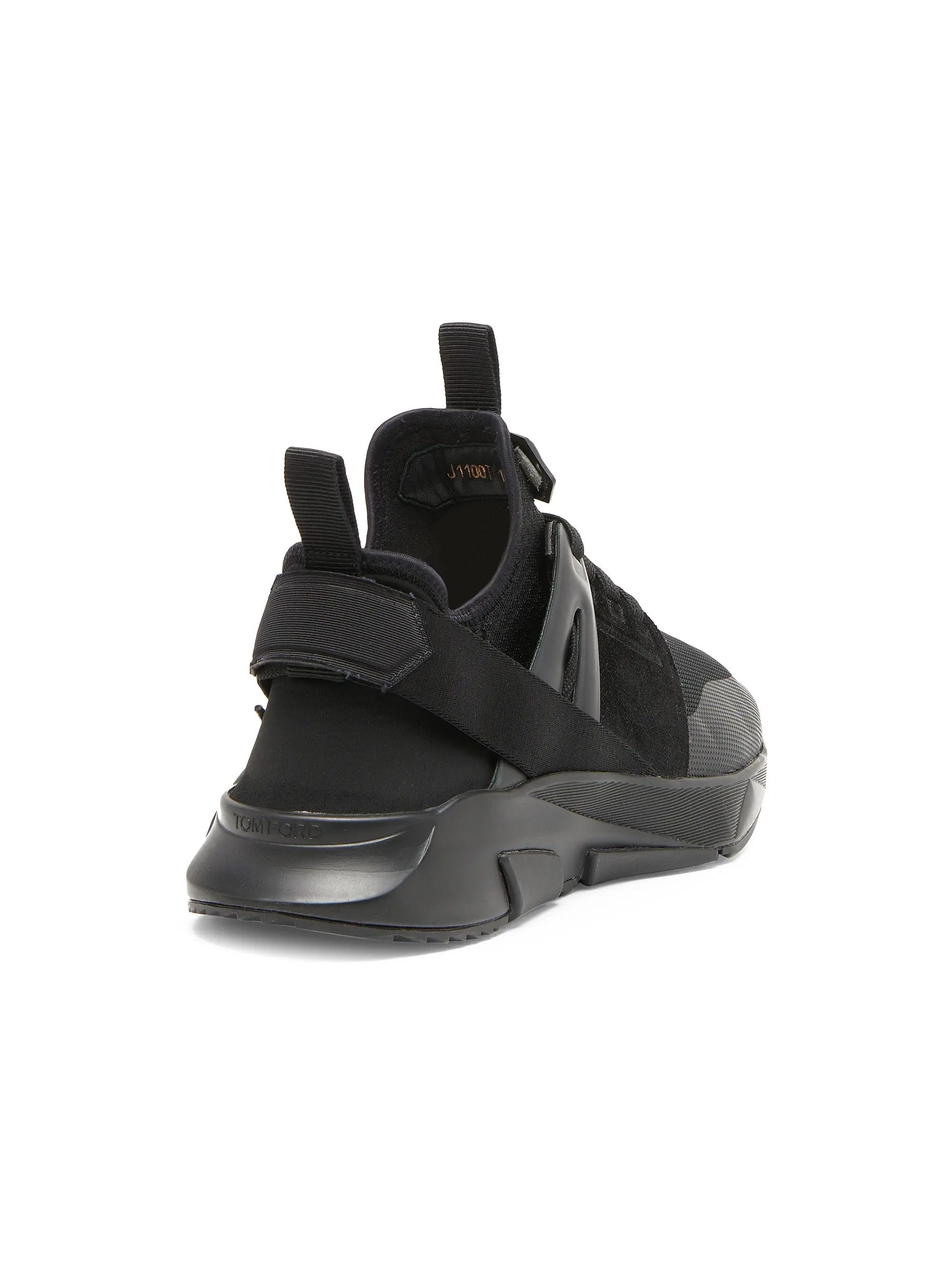 Tom Ford os11x0226 Size: 8,5 TF / Mesh Low-Top Sneakers in Black Size US 8.5 / EU 41-42 - 3 Thumbnail