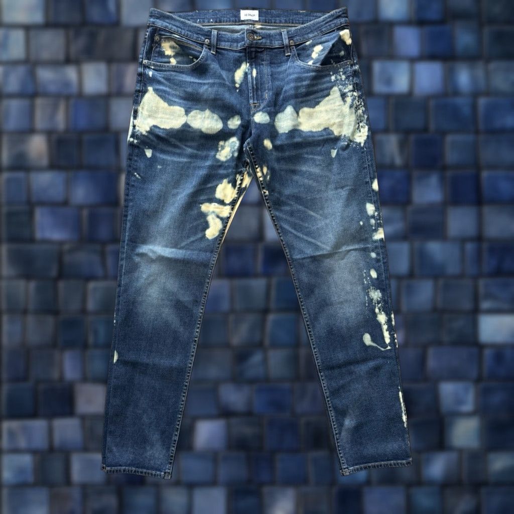 Hudson Hudson Jeans Hudson Blake Slim Straight Jeans Mens 36 Denim Blue Splatter 5-Pocket Logo casual slim fit Size US 36 / EU 52 - 1 Thumbnail