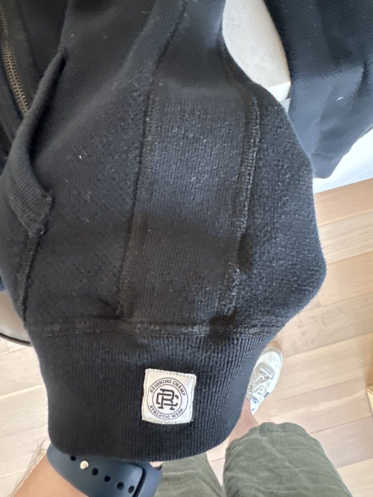 Reigning Champ Reigning Champ Double Mesh Cotton Hoodie - Black M Size US M / EU 48-50 / 2 - 5 Thumbnail