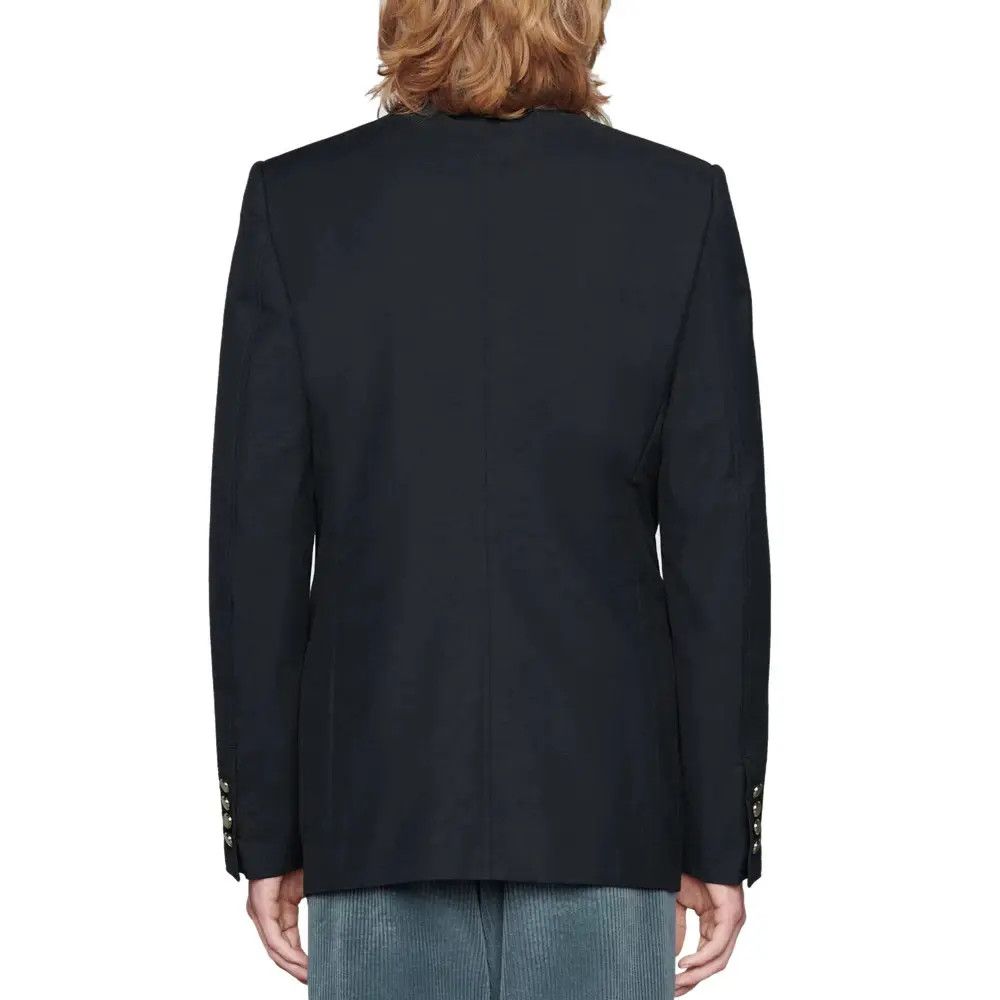 Gucci o1s1wg110225 Cotton Wool Mohair Jacket With Label Dark Blue Size US M / EU 48-50 / 2 - 3 Thumbnail